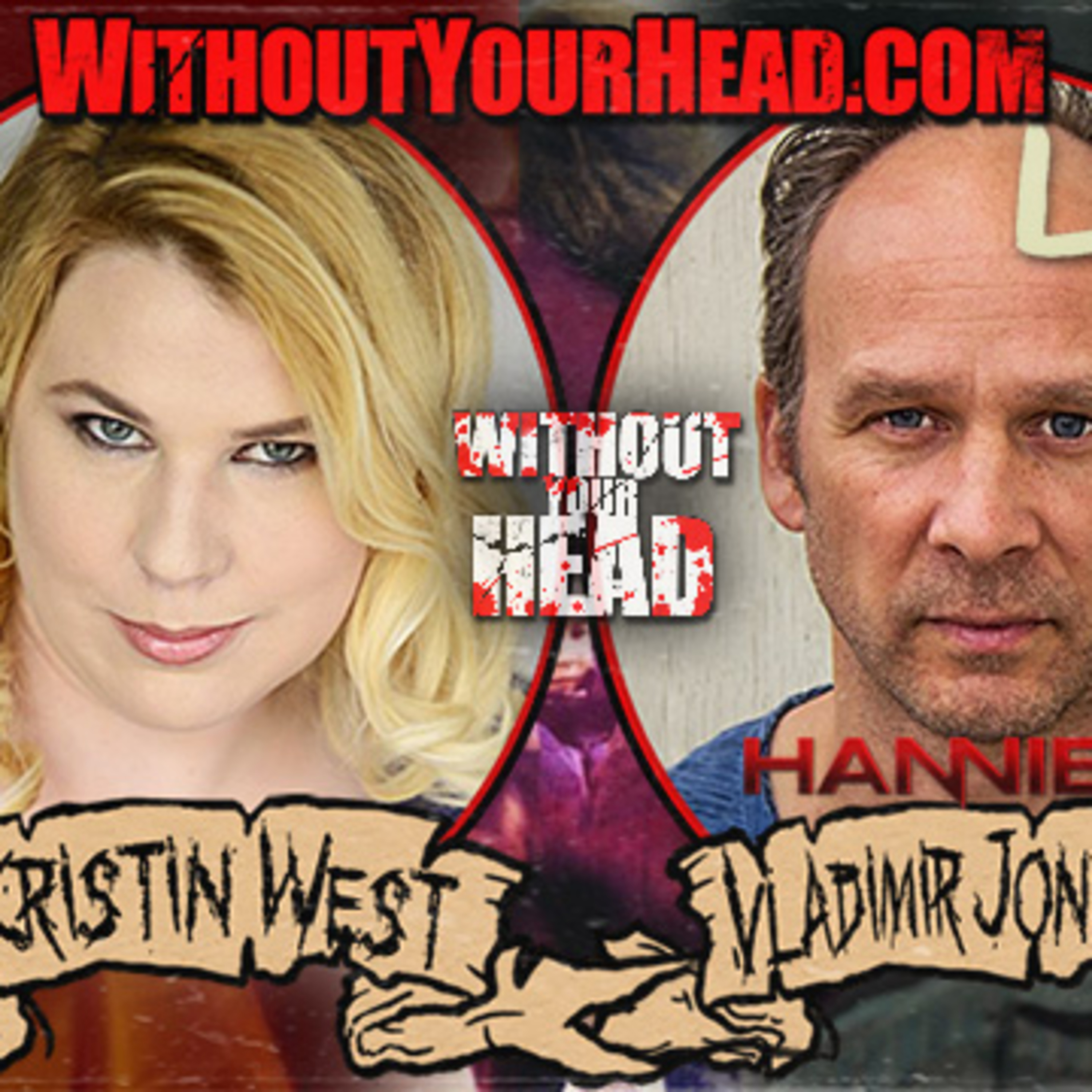 Vladimir Jon Cubrt of "Hannibal" & Kristin West of "Hell's Kitty" episode artwork