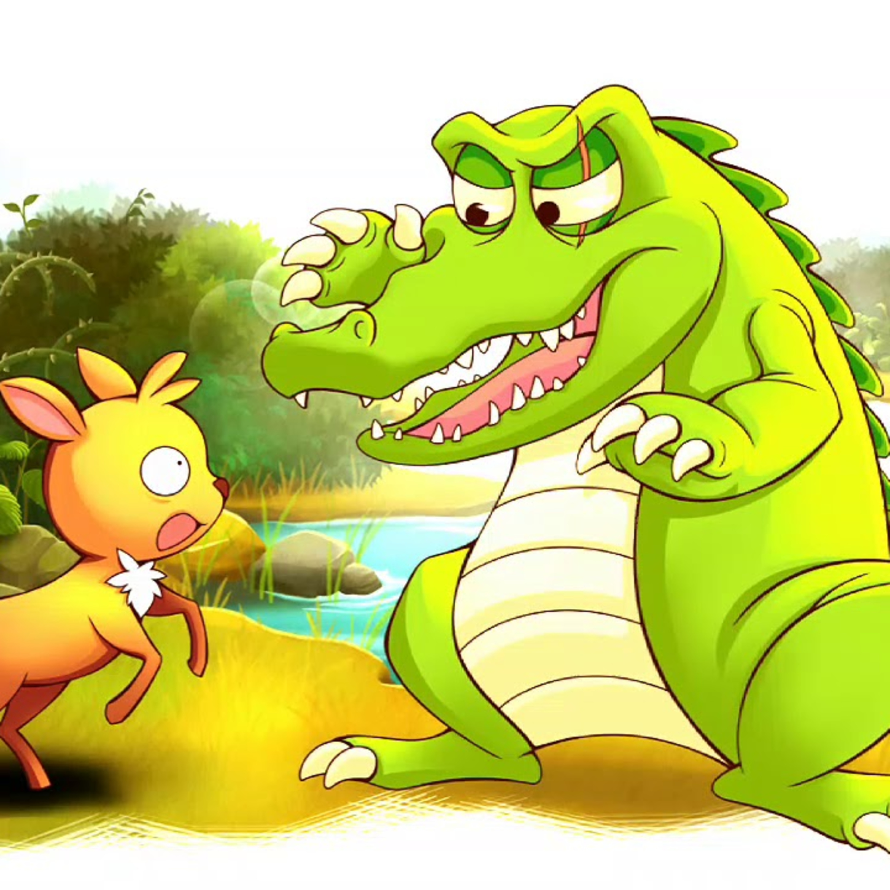 Mouse Deer and Crocodile