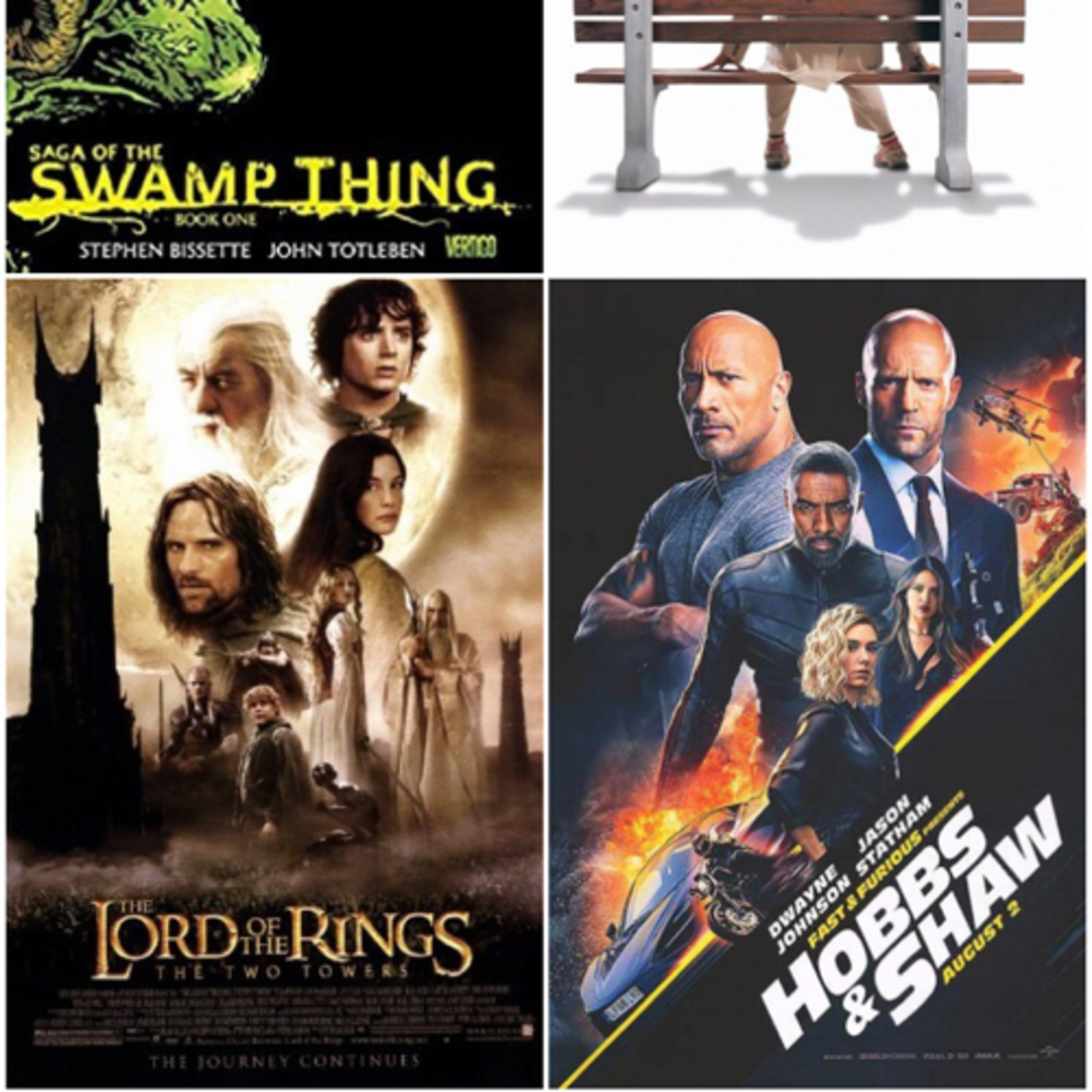 Roomies and Movies #111 08.05.19 Swamp Thing/Forrest Gump/Two Towers/Hobbs and Shaw episode artwork