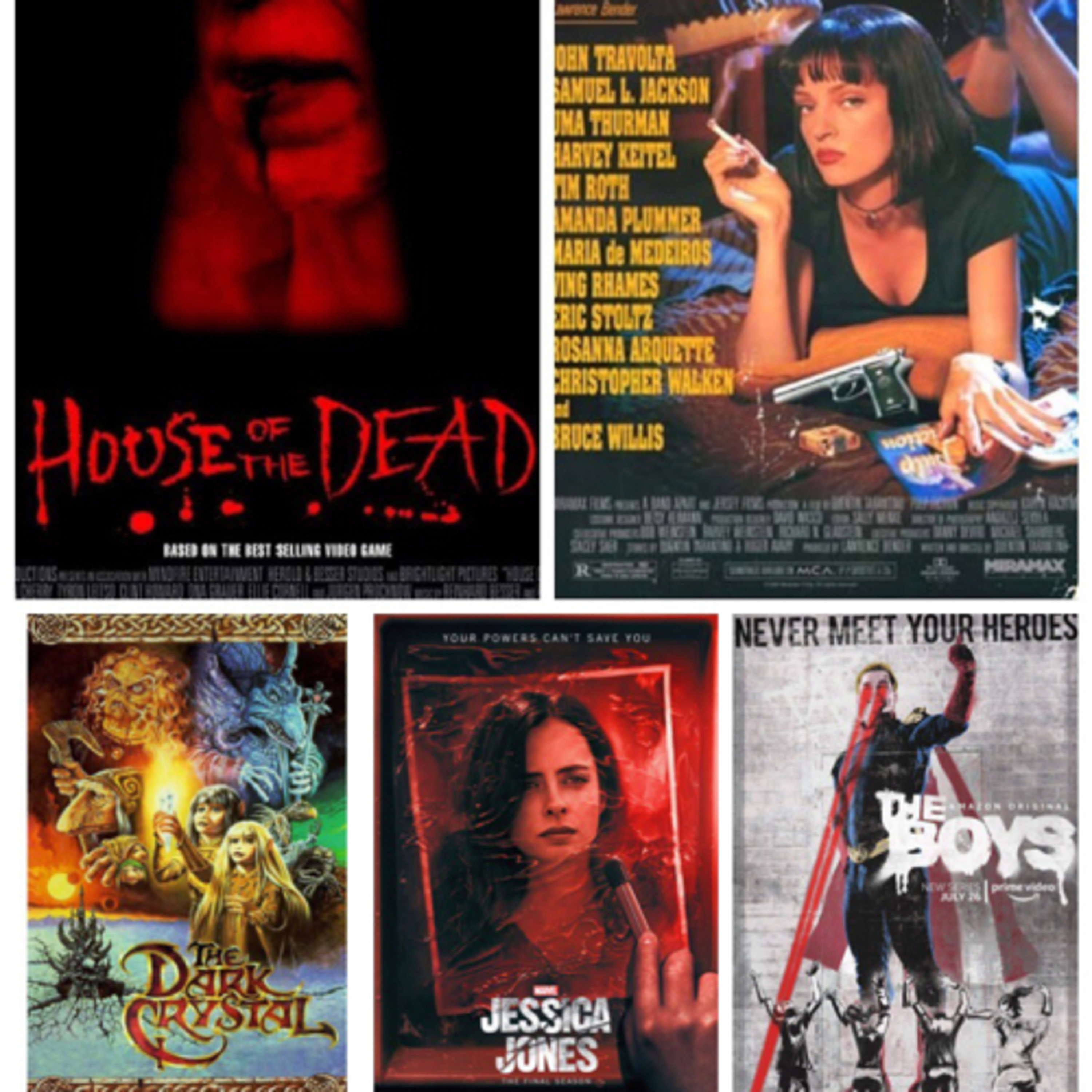 Roomies and Movies #114 House of the Dead/Pulp Fiction/Jessica Jones S3/ The Boys pt.1 episode artwork