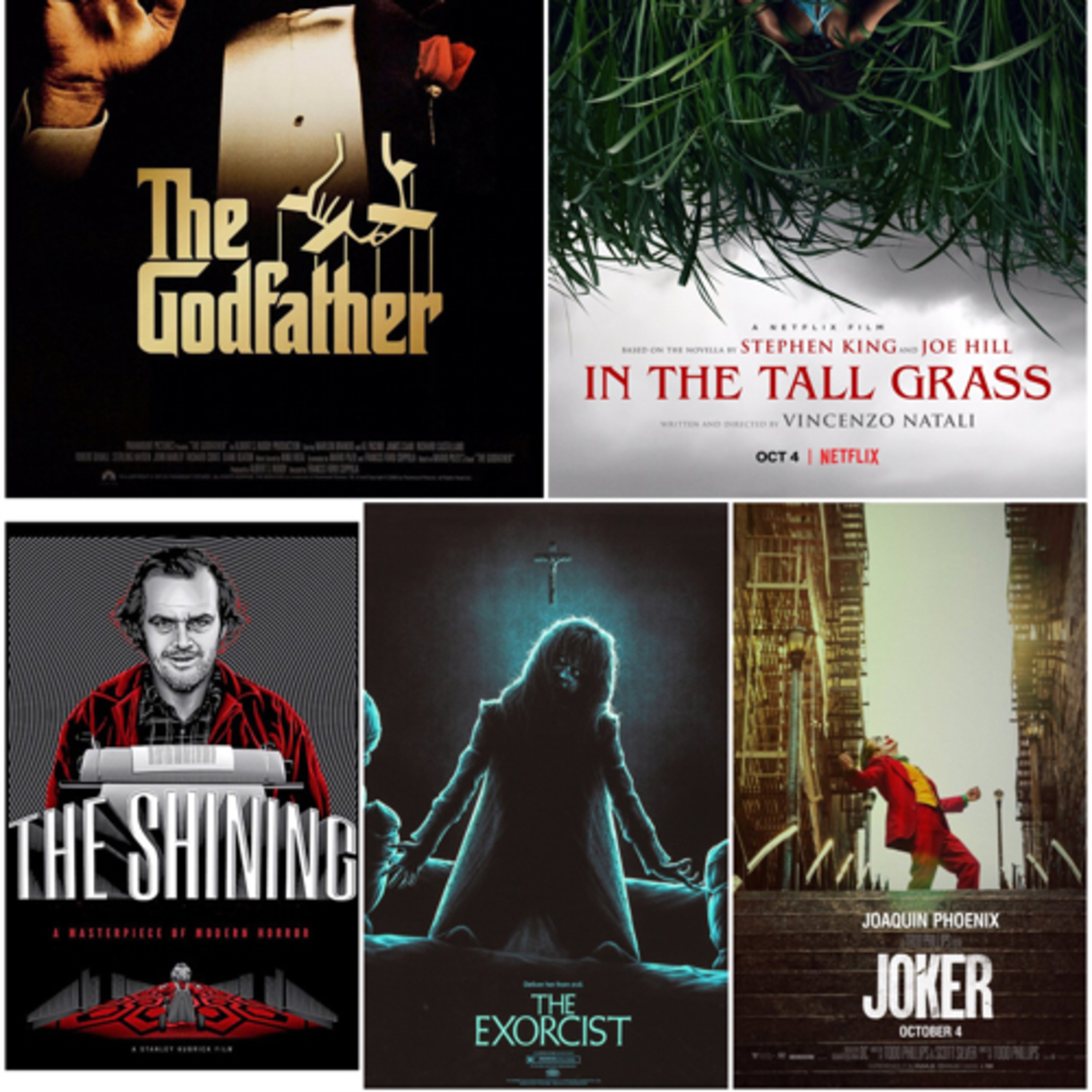 Roomies and Movies #119 10.08.19 The Godfather/The Shining/The Exorcist/The Joker episode artwork