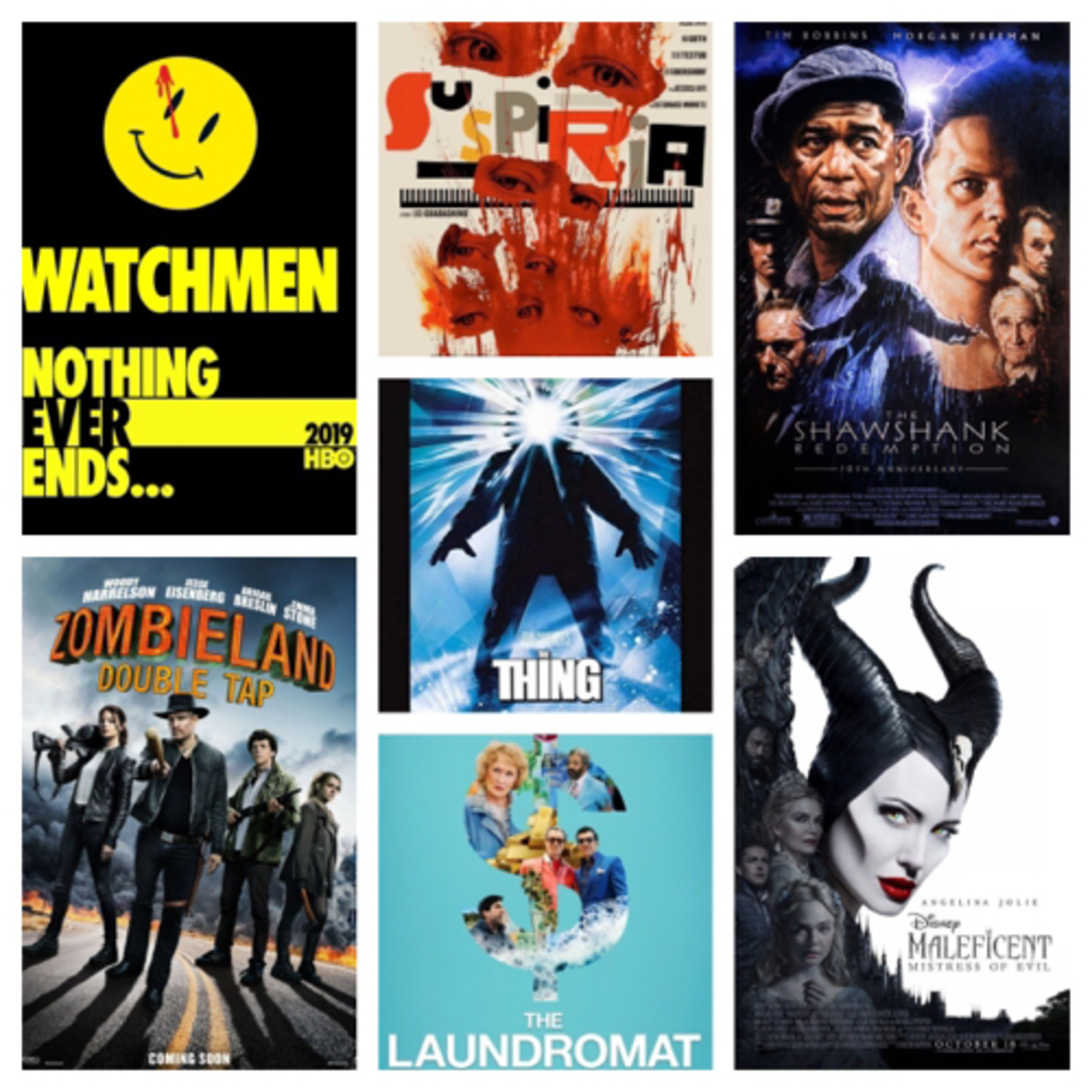 Roomies and Movies #121 10.21.19 Watchmen Pilot/Suspiria/The Thing/ Zombieland 2/Maleficent 2 episode artwork