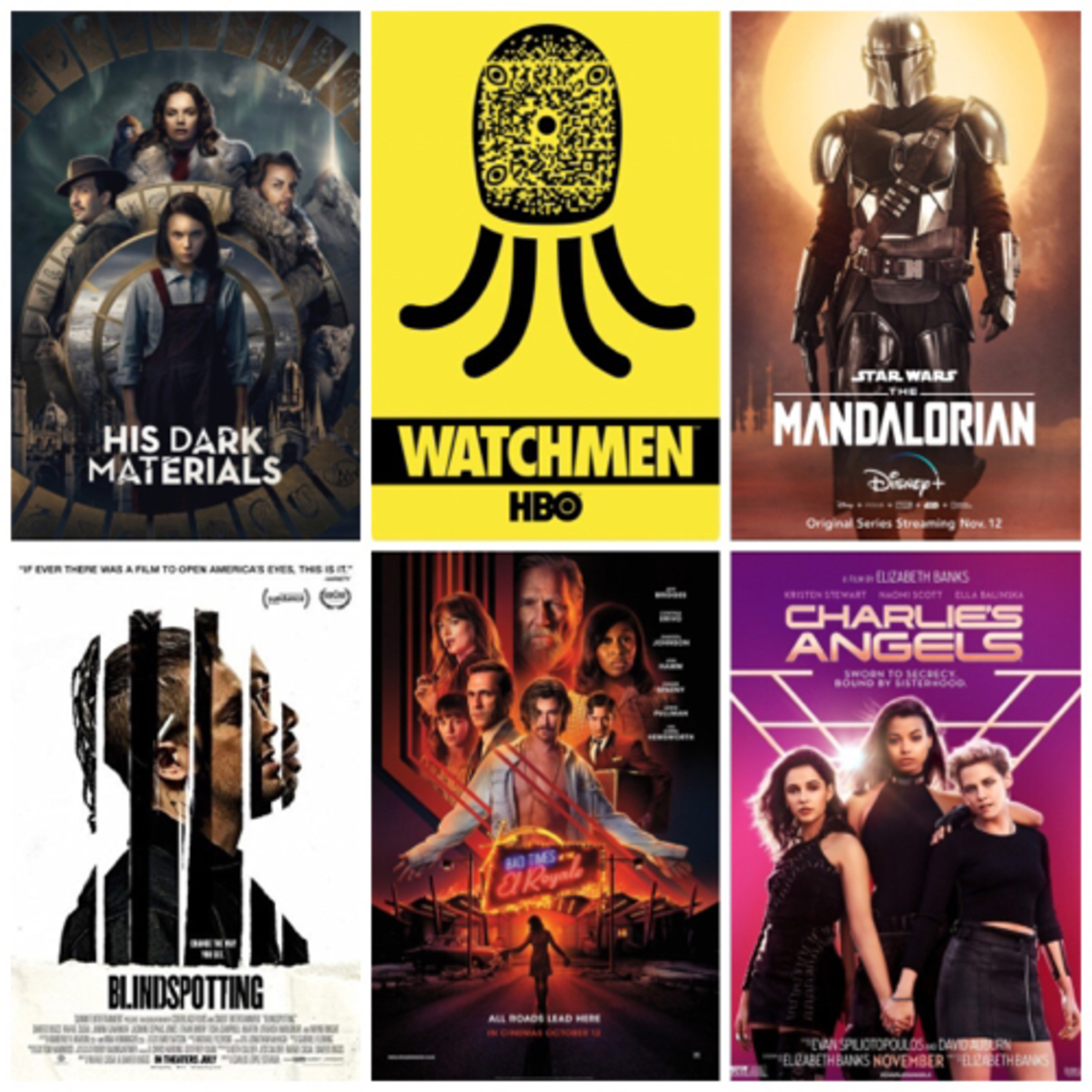 Roomies and Movies 123 11.18.19 Mandelorian/Blindspotting/El Royale/Charlies Angels episode artwork