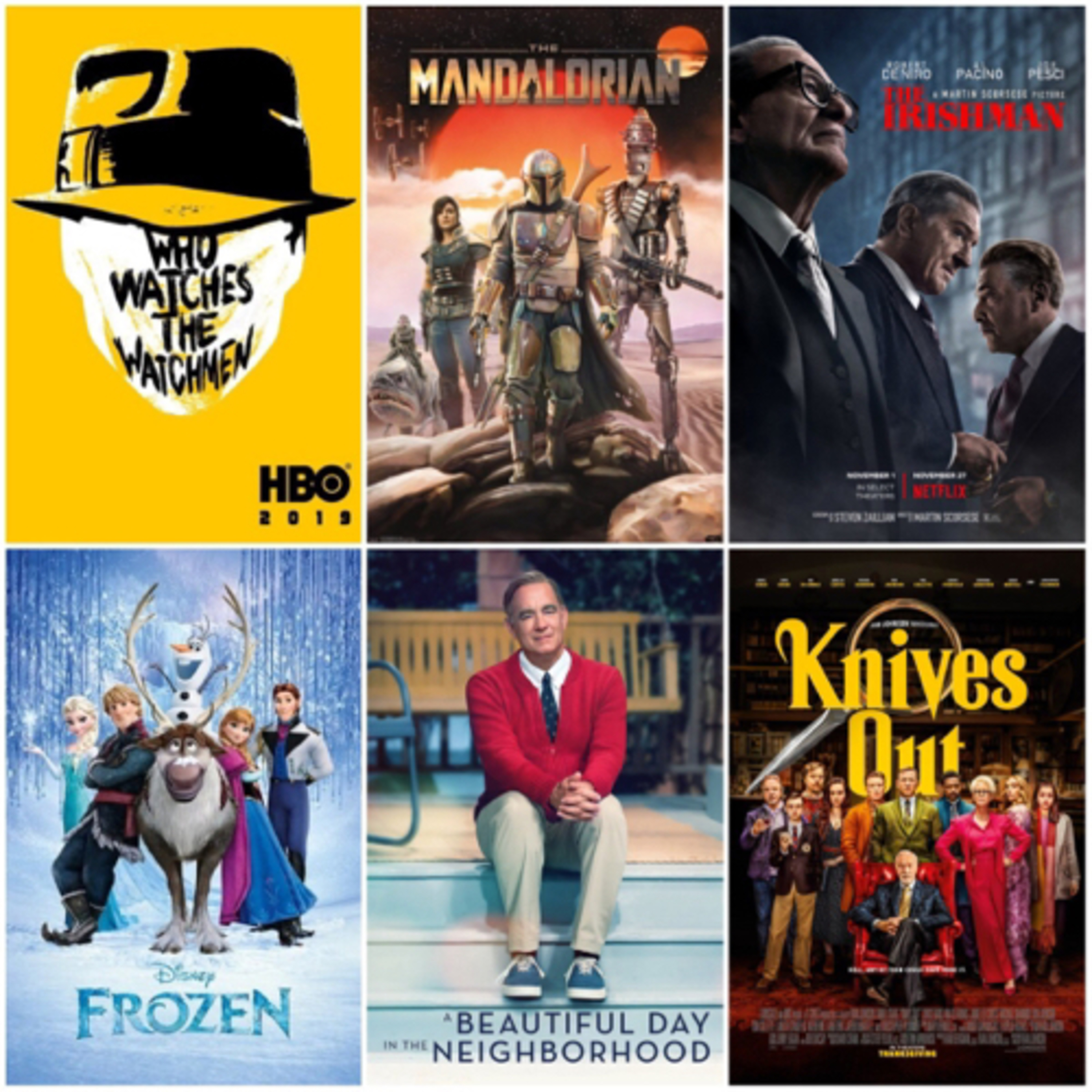 Roomies and Movies #125 12.03.19 The Irishman/Frozen/BeautifulDay/Knives Out episode artwork