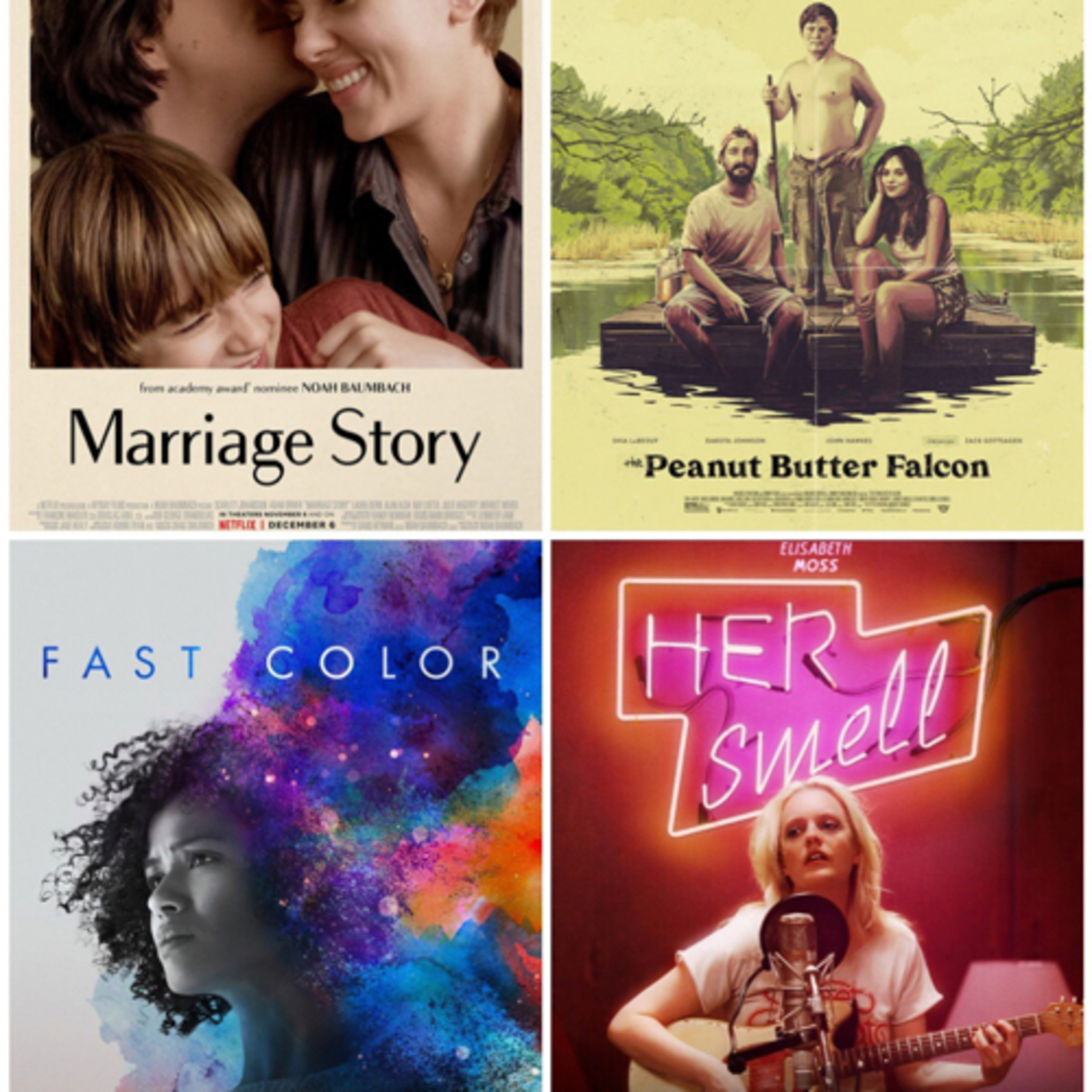 Roomies and Movies #126 12.10.19 Marriage Story/Peanut Butter Falcon/ Fast Color/Her Smell episode artwork