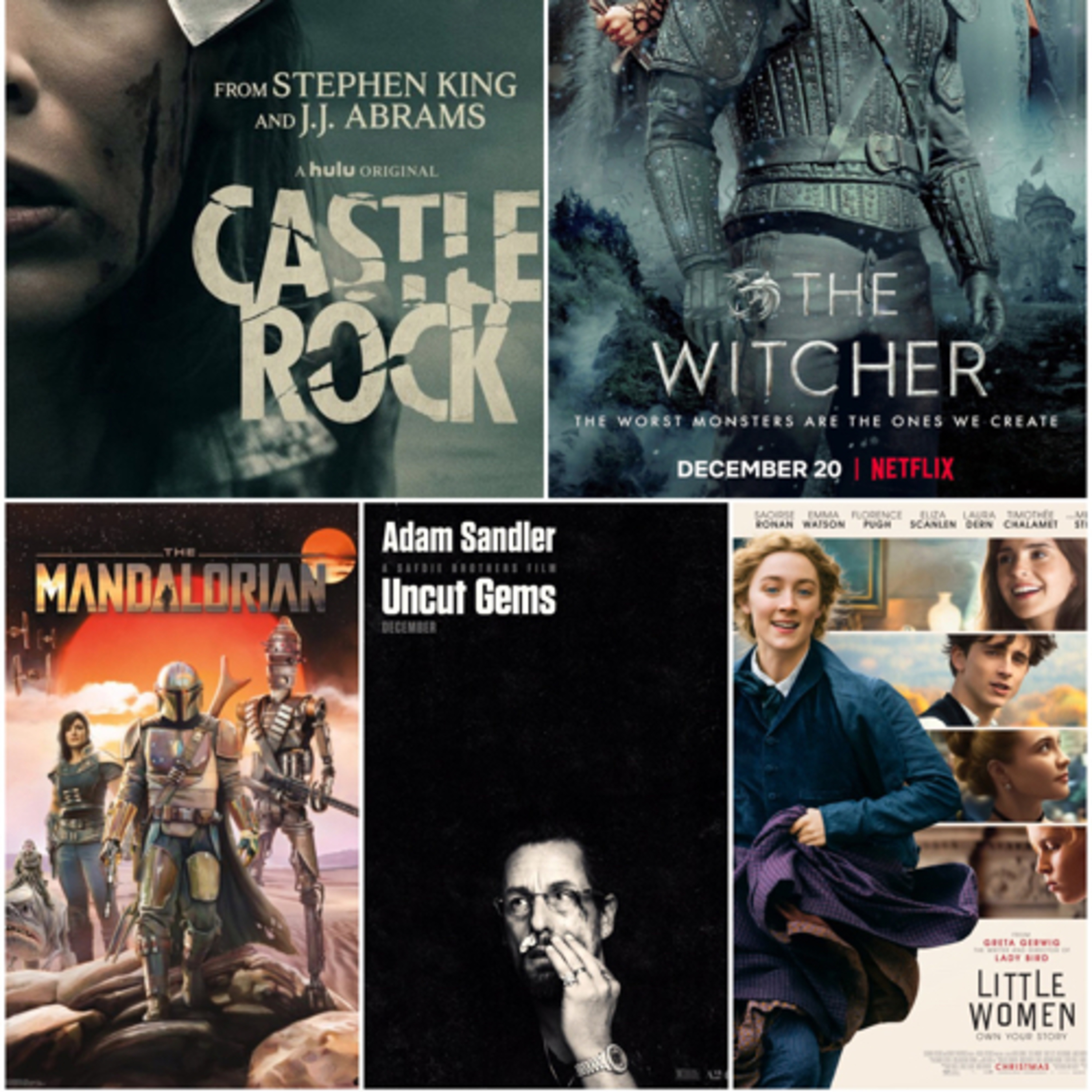 Roomies and Movies #129 Castle Rock/Witcher/Uncut Gems/Little Women