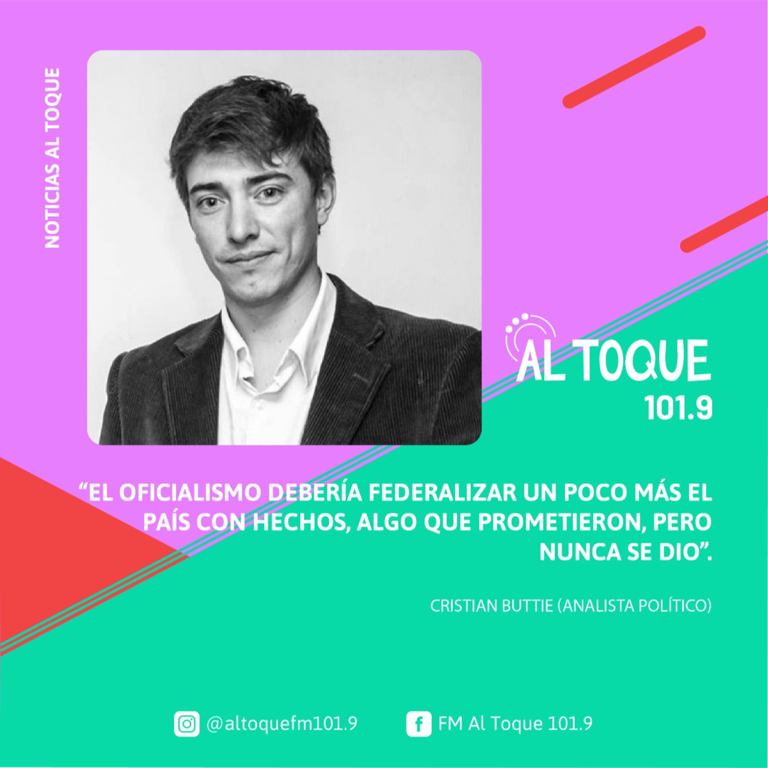 Noticias Al Toque | Entrevista a Cristian Buttie  episode artwork
