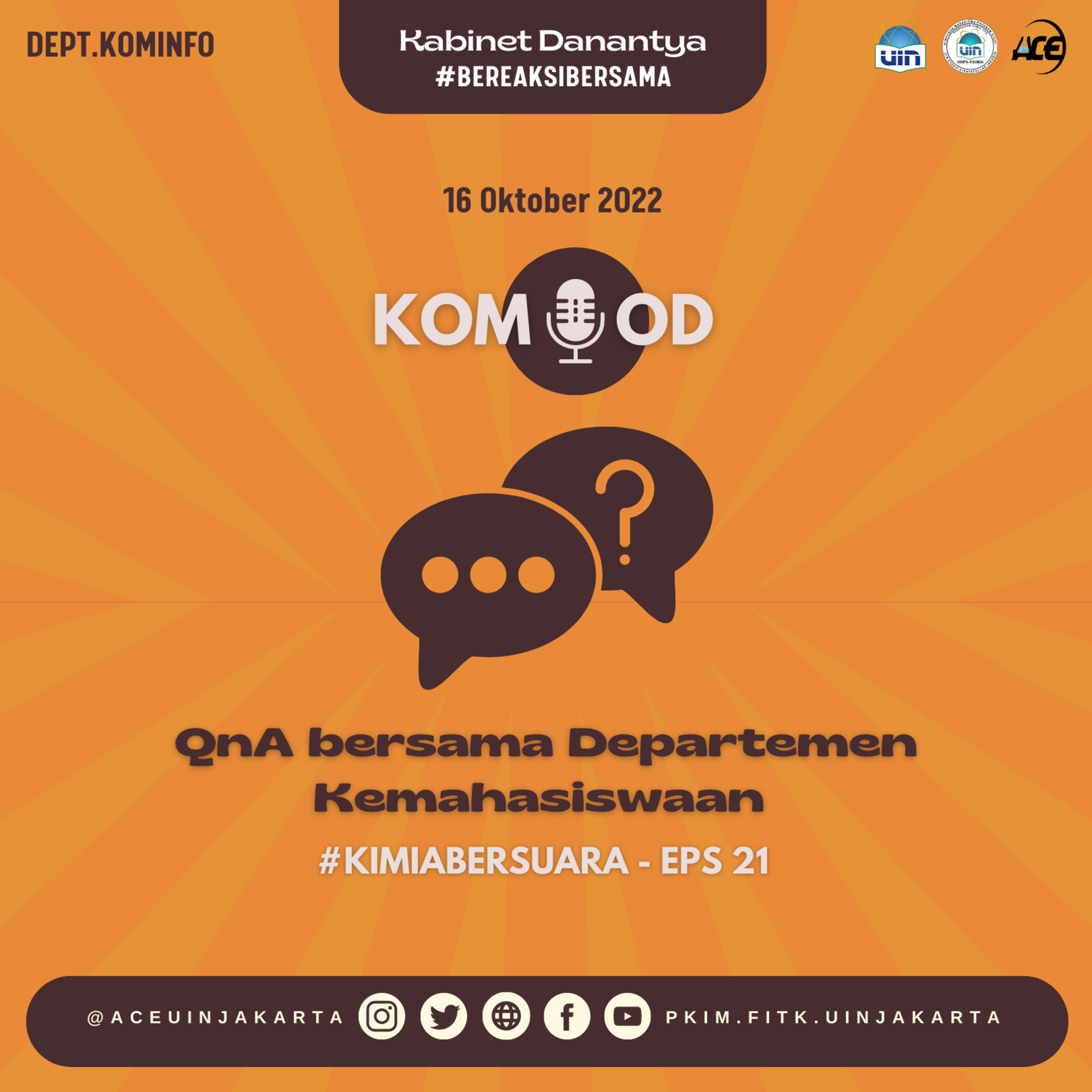 #KimiaBersuara - QnA bersama Departemen Kemahasiswaan episode artwork