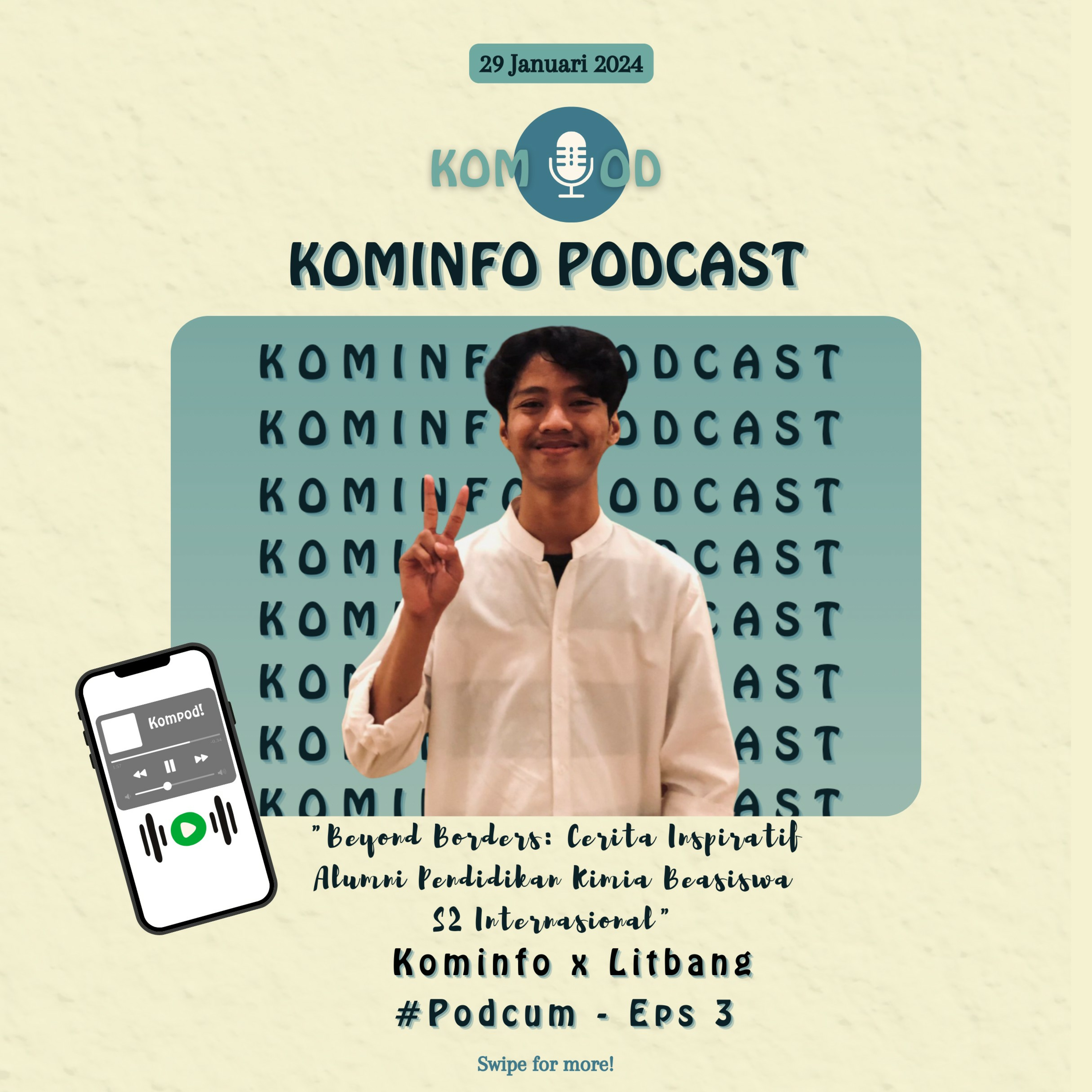 #Podcum - "Beyond Borders: Cerita Inspiratif Alumni Pendidikan Kimia Beasiswa S2 Internasional" episode artwork