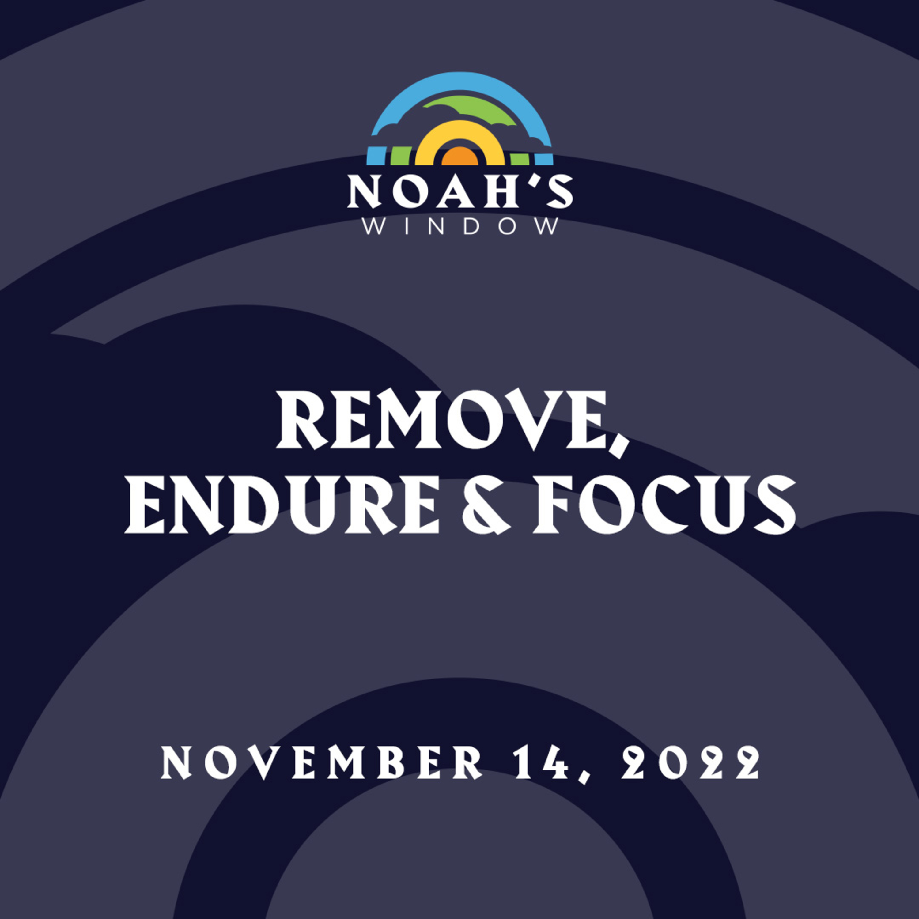 Remove, Endure & Focus | November 14, 2022 episode artwork