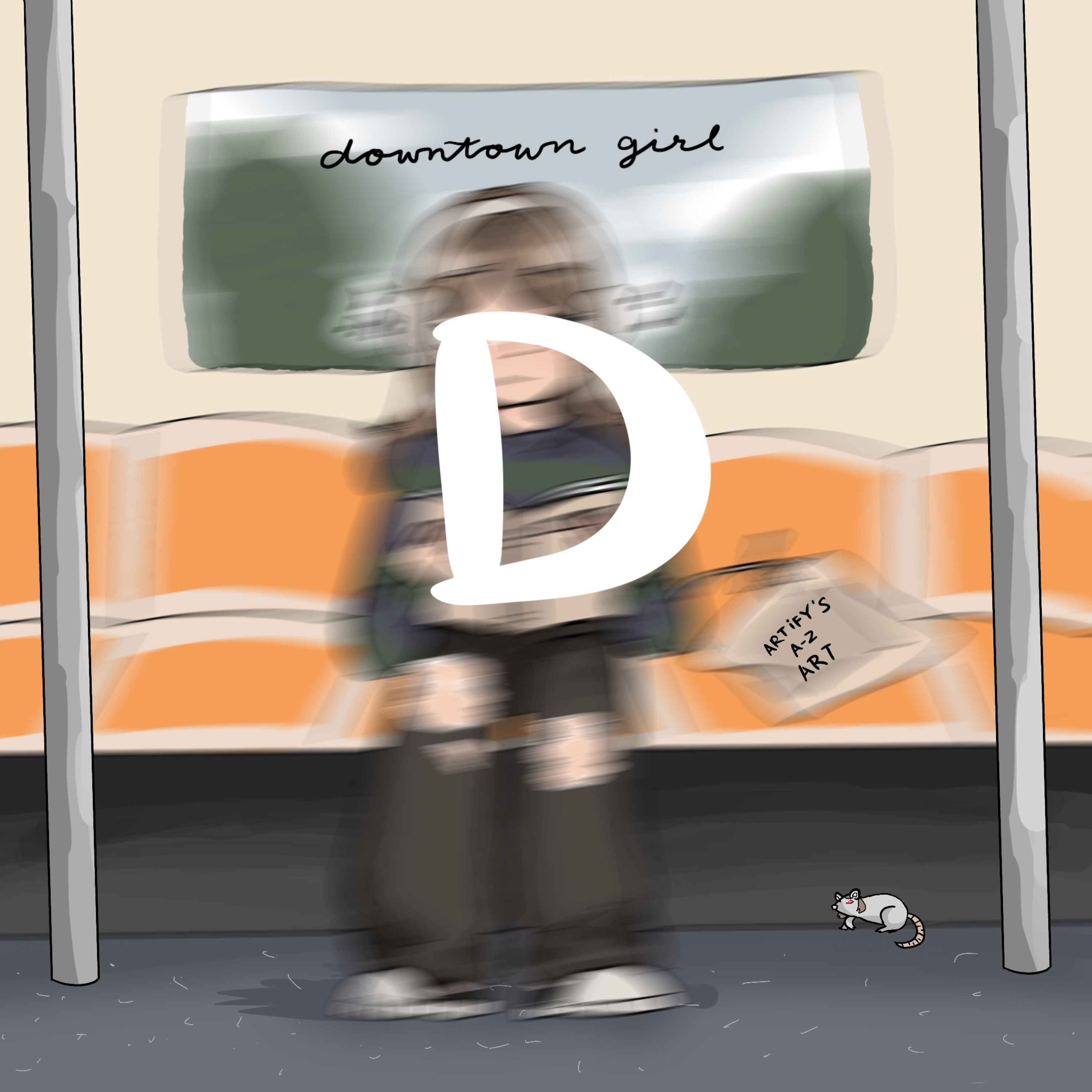 VIDEO PODCAST ~ A-Z aesthetic art challenge [downtown girl 🎧🎸]