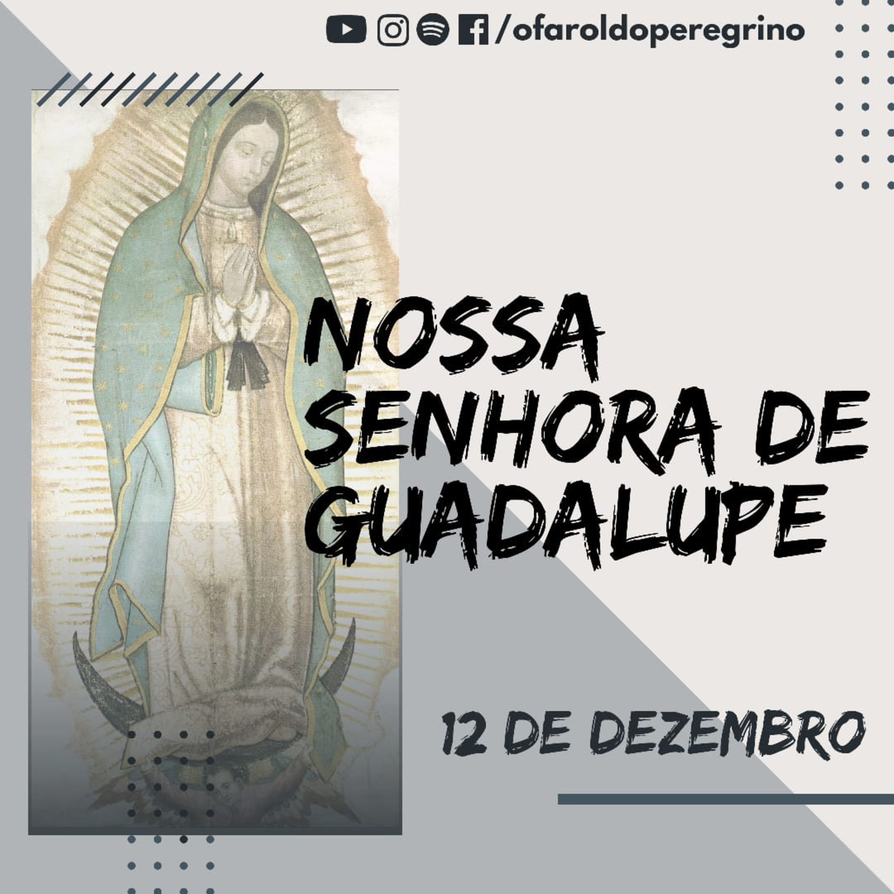 MINUTOS DE FÉ #100 - 12/12/2020. Solenidade de Nossa Senhora de Guadalupe e Evangelho do Dia. 