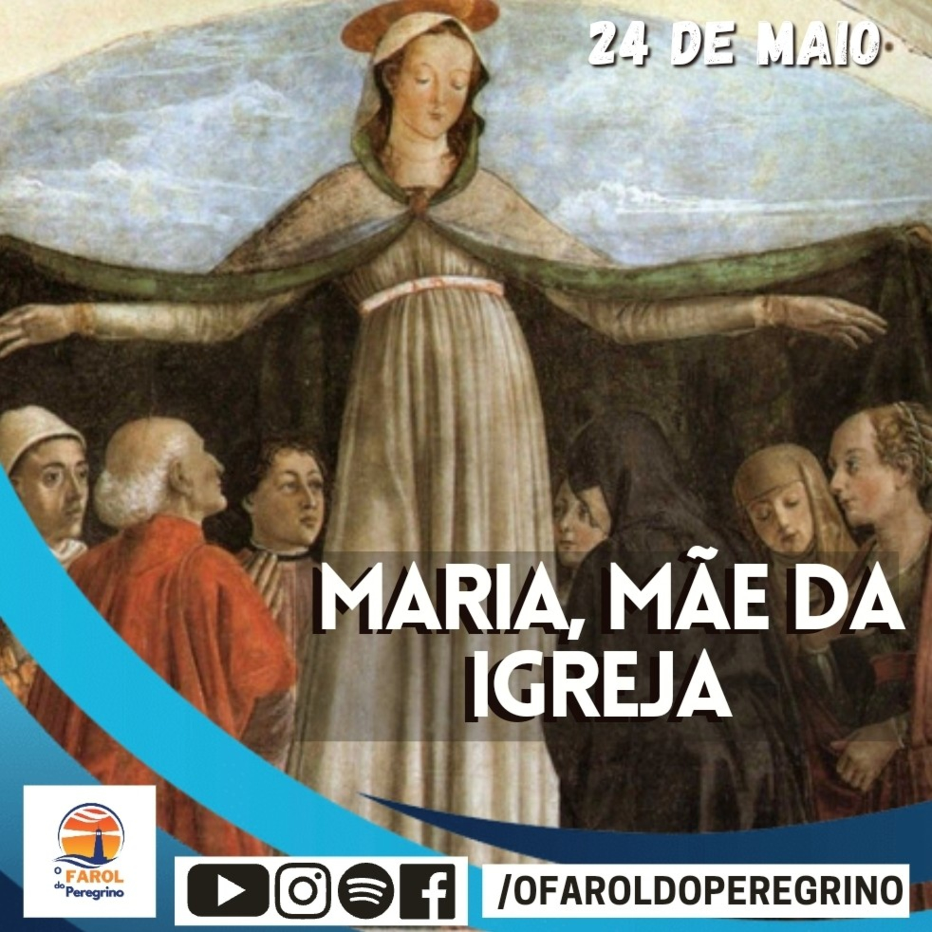 MINUTOS DE FÉ #232 - Evangelho do dia | MARIA MÃE DA IGREJA 