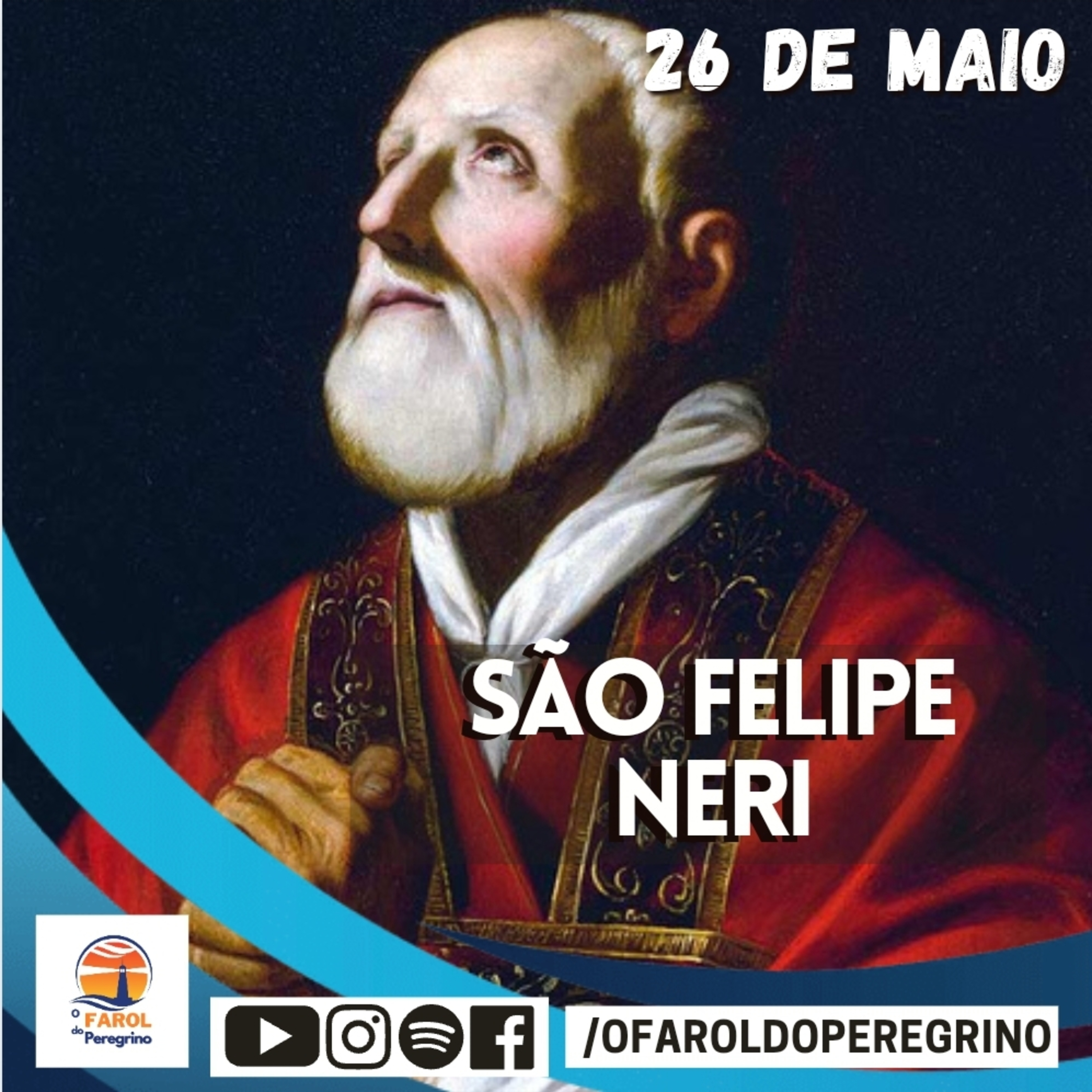 MINUTOS DE FÉ #234 - 26/05/2021. Evangelho do Dia | São Felipe Neri