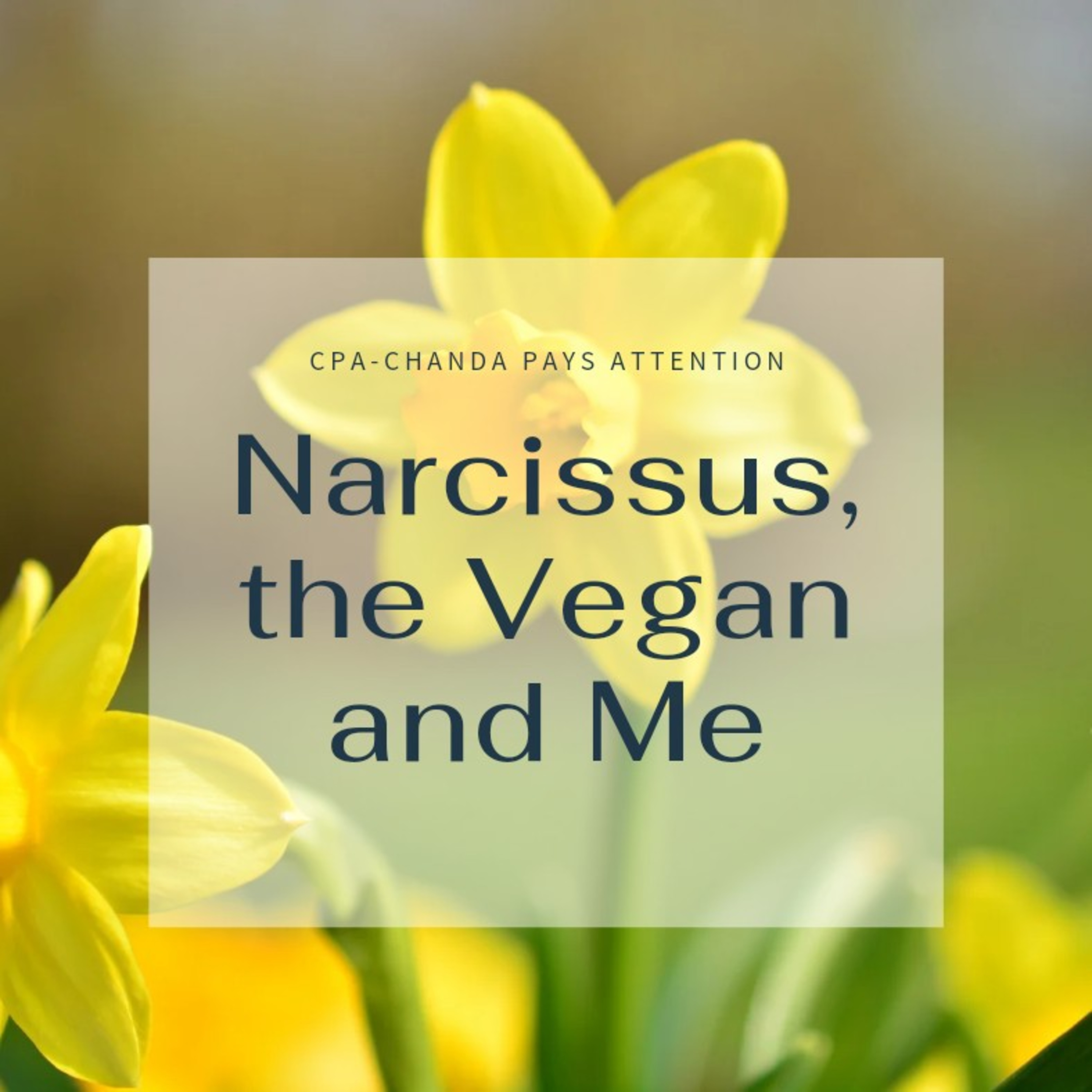 Narcissus,the Vegan and Me