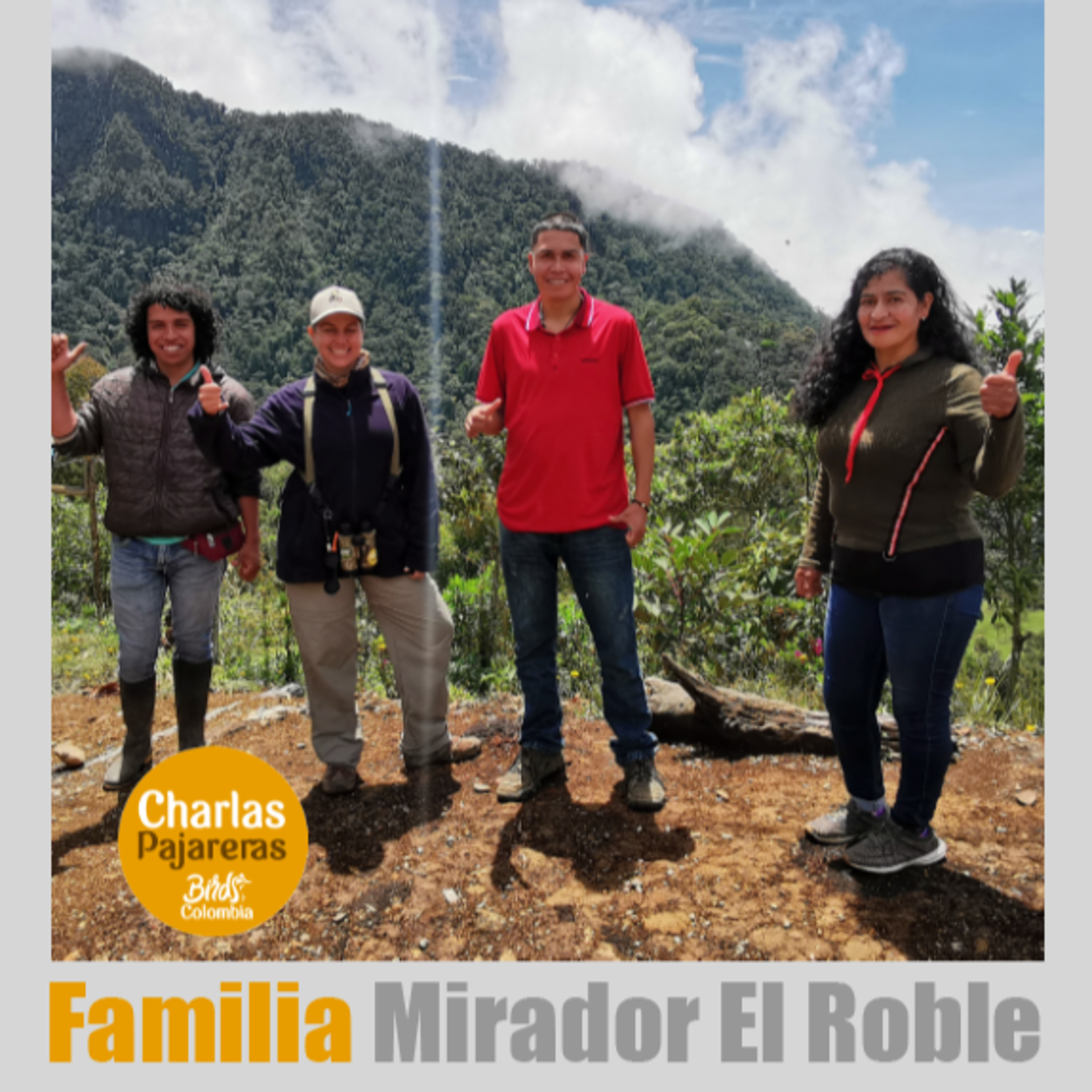 Familia Mirador El Roble en Charlas Pajareras