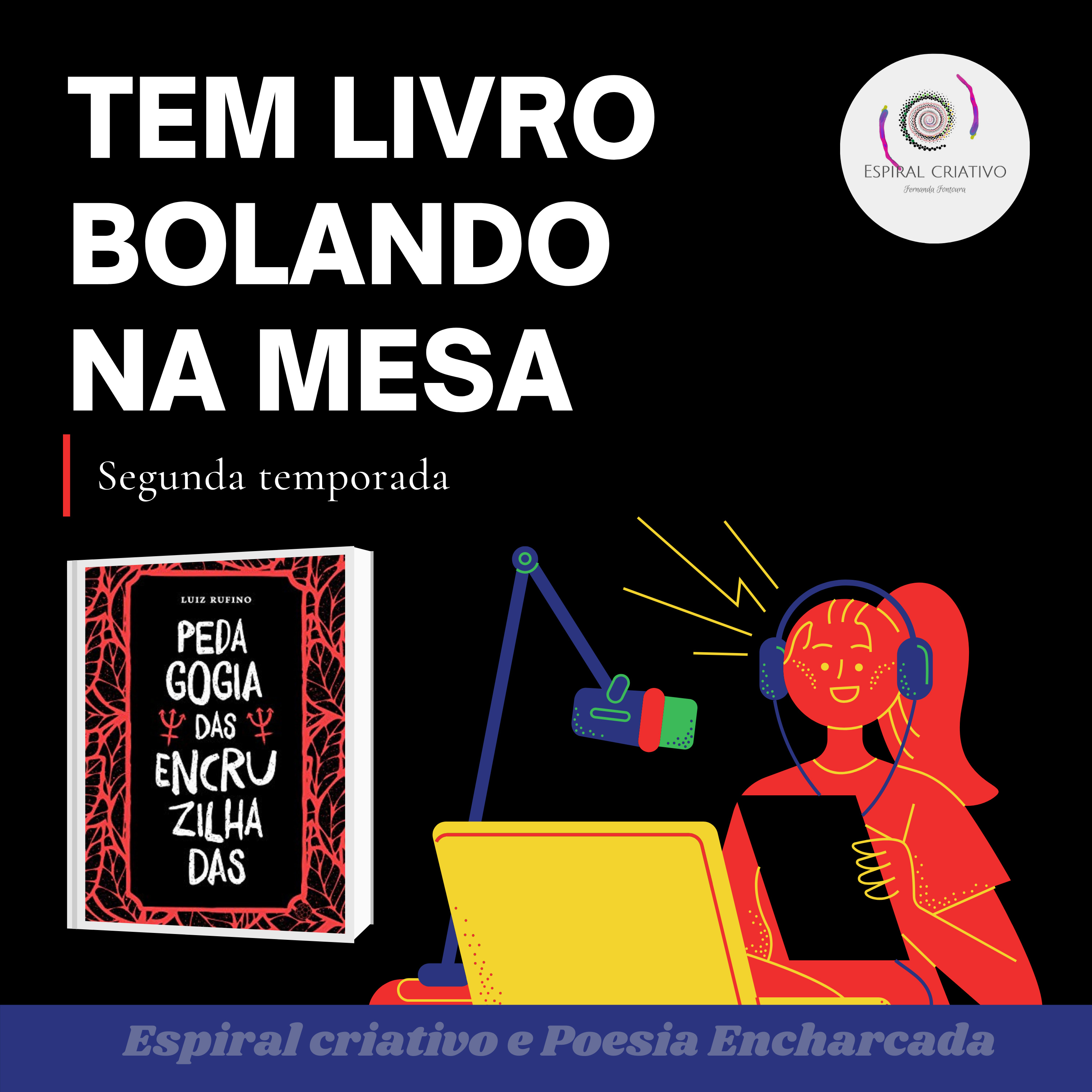Tem livro bolando na mesa