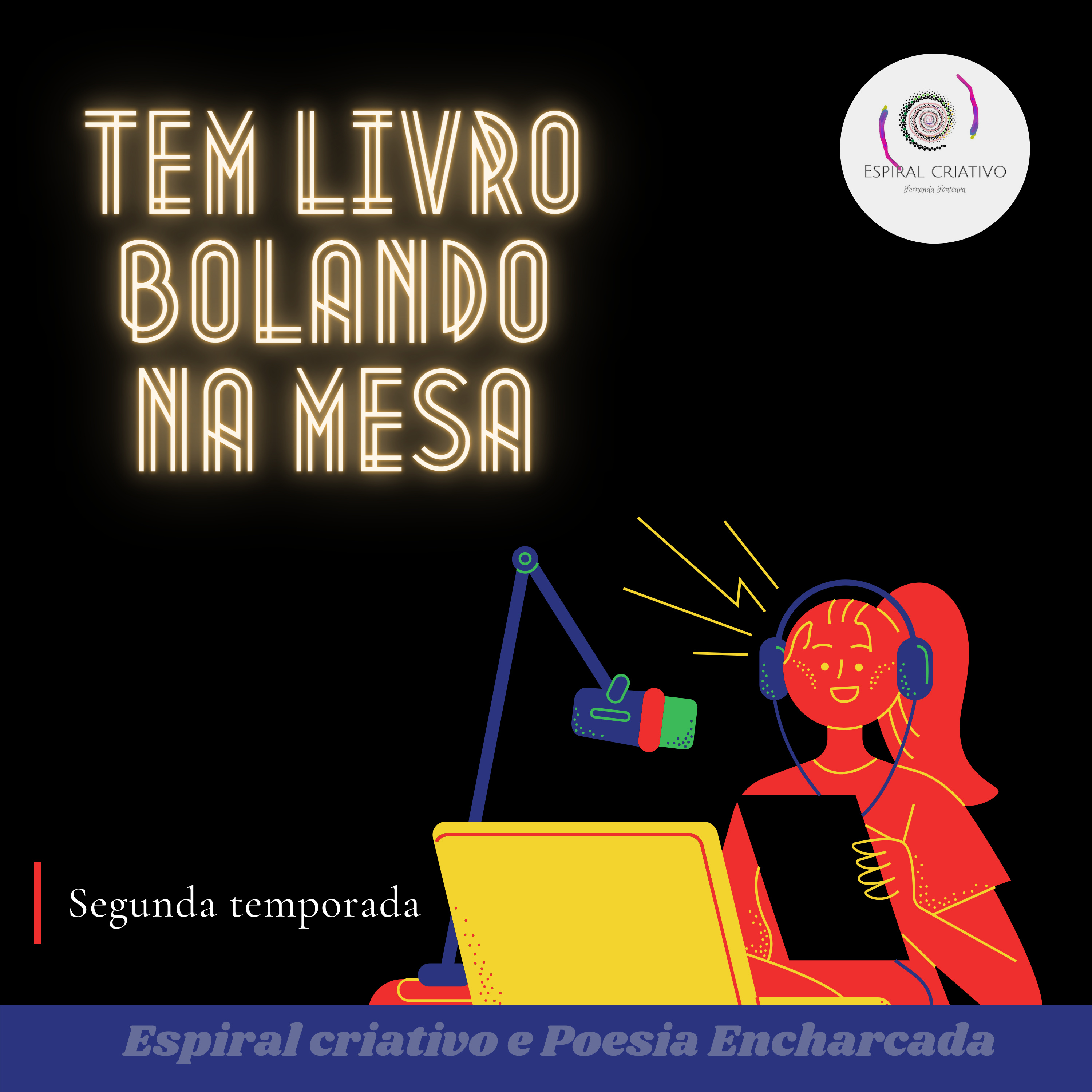 Tem livro bolando na mesa