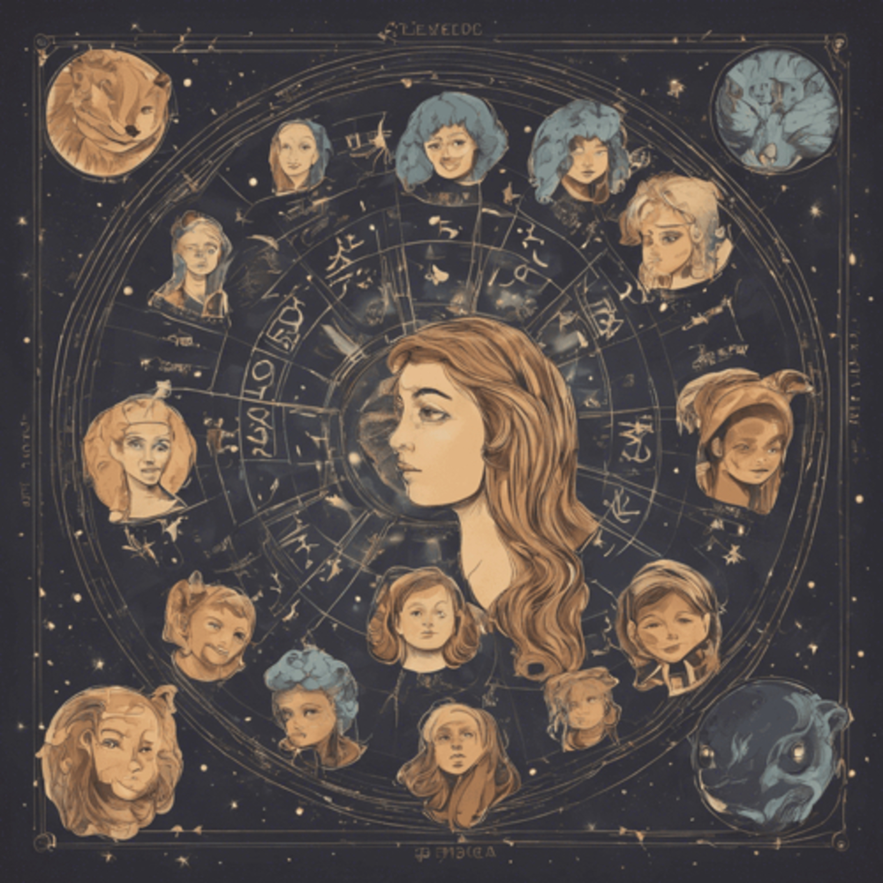 Los niños y Los 12 Signo Zodiacales