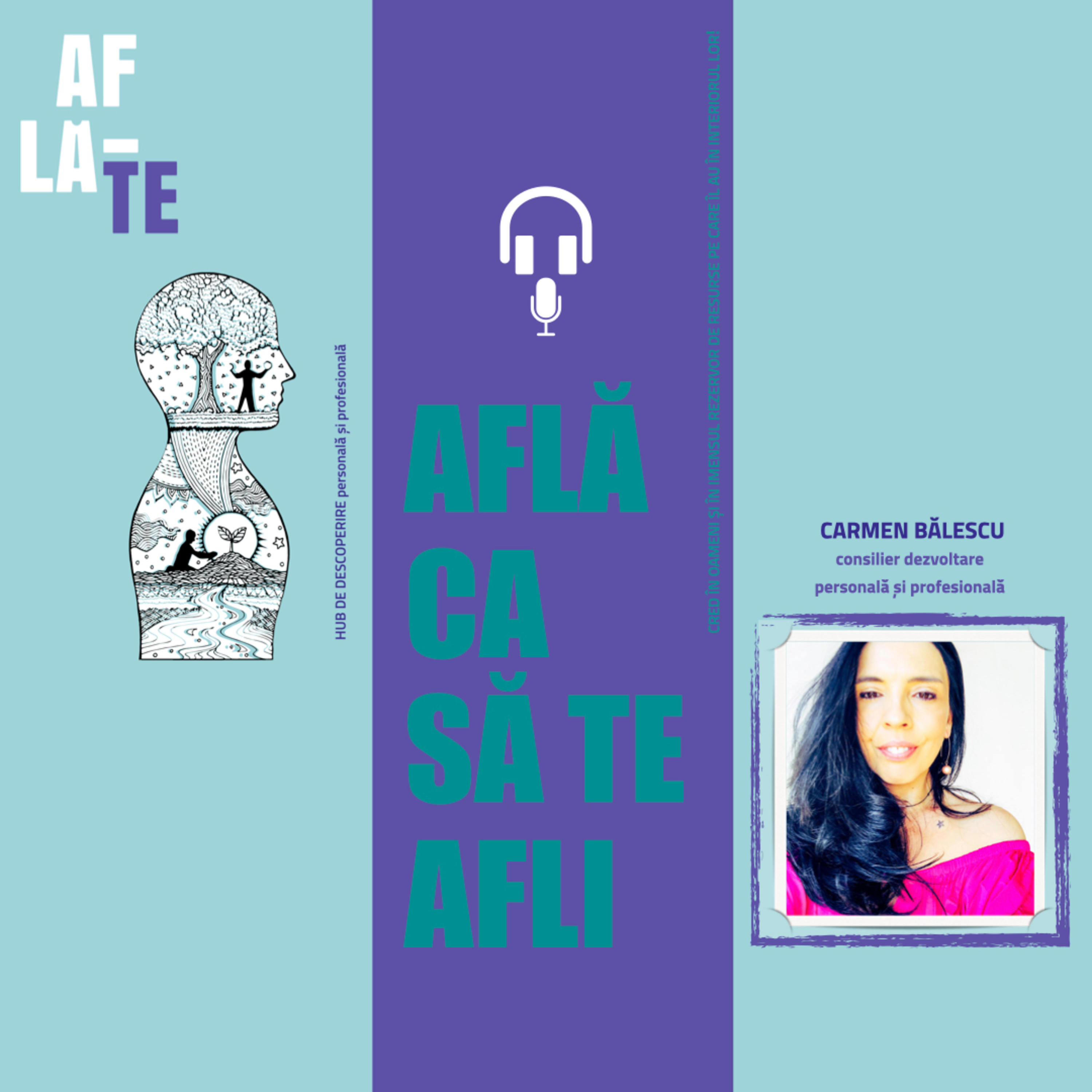 AFLĂ CA SĂ TE AFLI - podcast în cadrul HUB-ului DE DESCOPERIRE PERSONALĂ ȘI PROFESIONALĂ - AFLĂ-TE