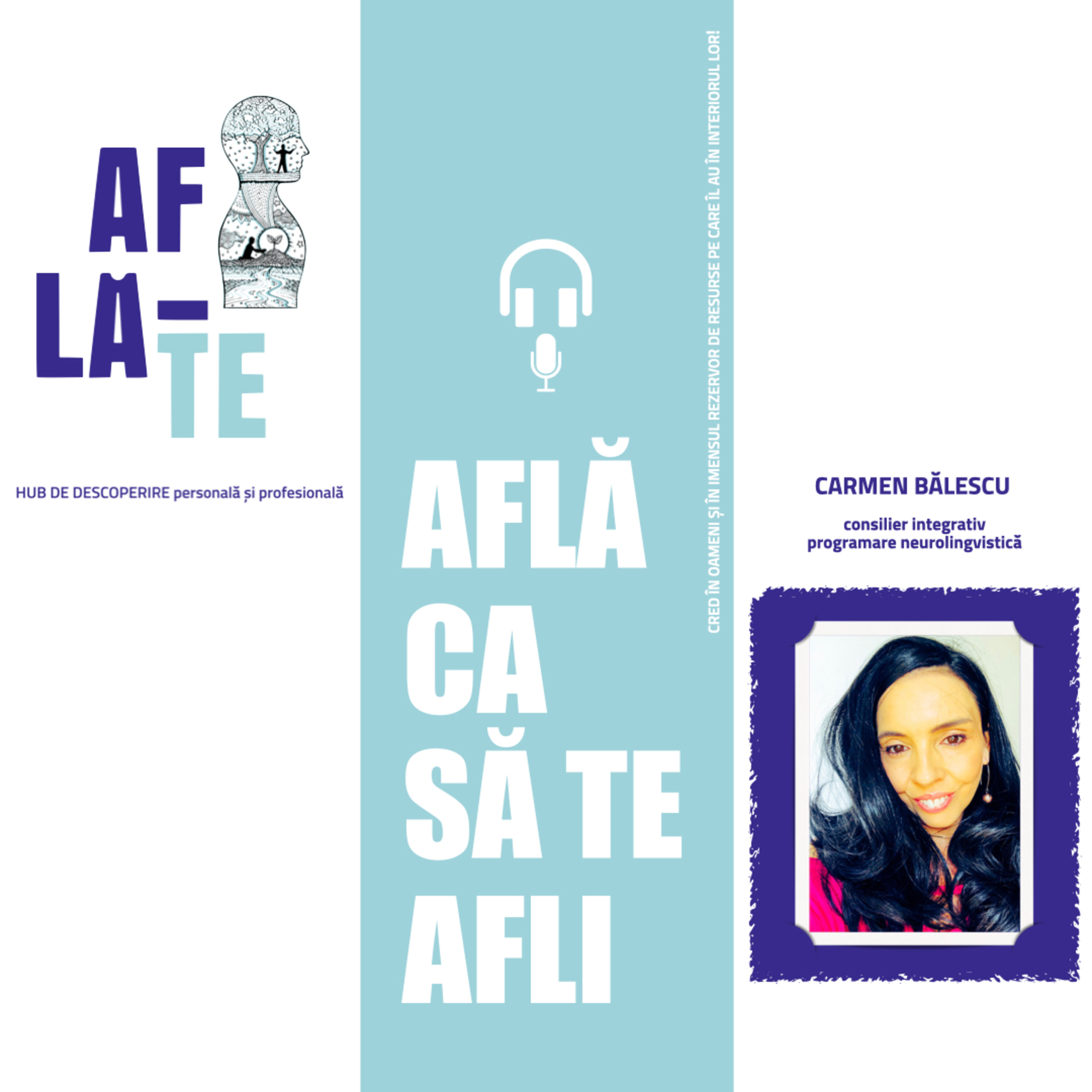 AFLĂ CA SĂ TE AFLI - podcast în cadrul HUB-ului DE DESCOPERIRE PERSONALĂ ȘI PROFESIONALĂ - AFLĂ-TE