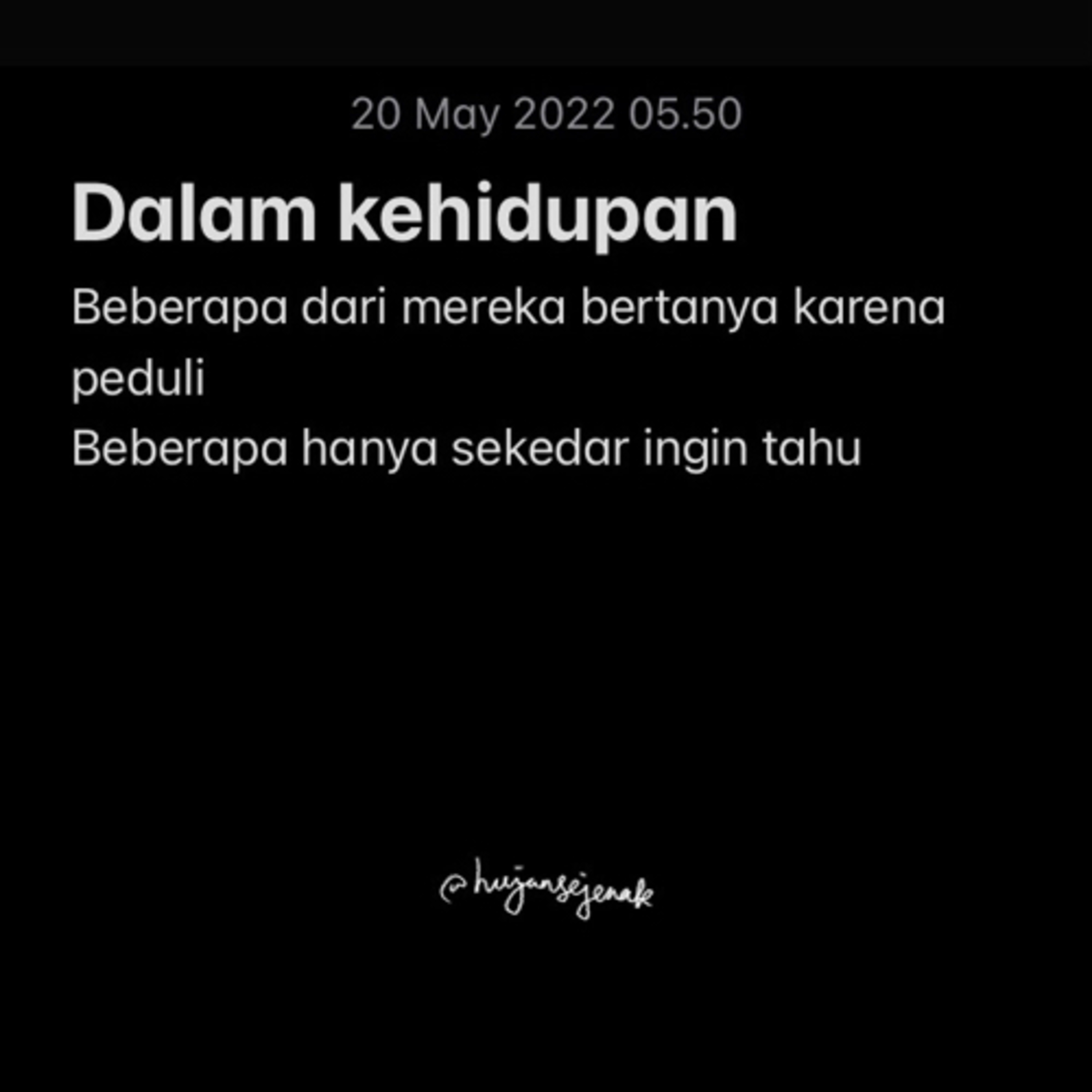Hujan Sejenak
