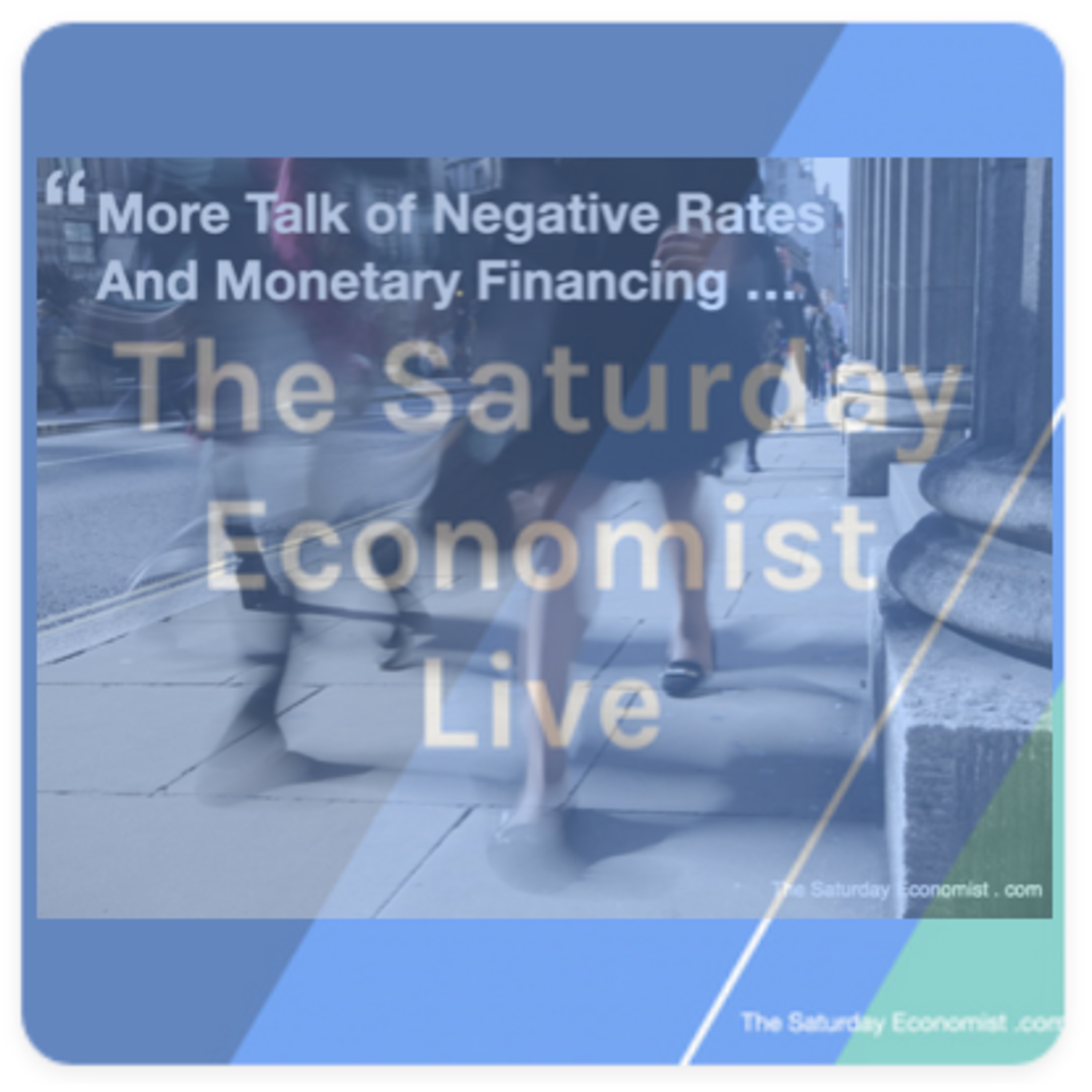 The Saturday Economist Live