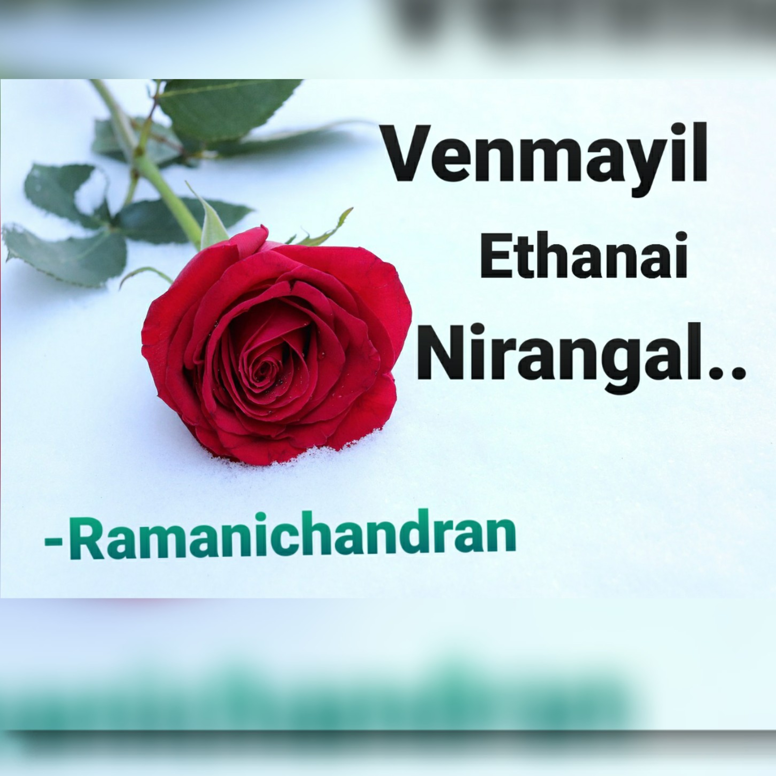 Episode - 21 Ramanichandran - Tamil - story - Novel VENMAYIL ETHANAI NIRANGAL