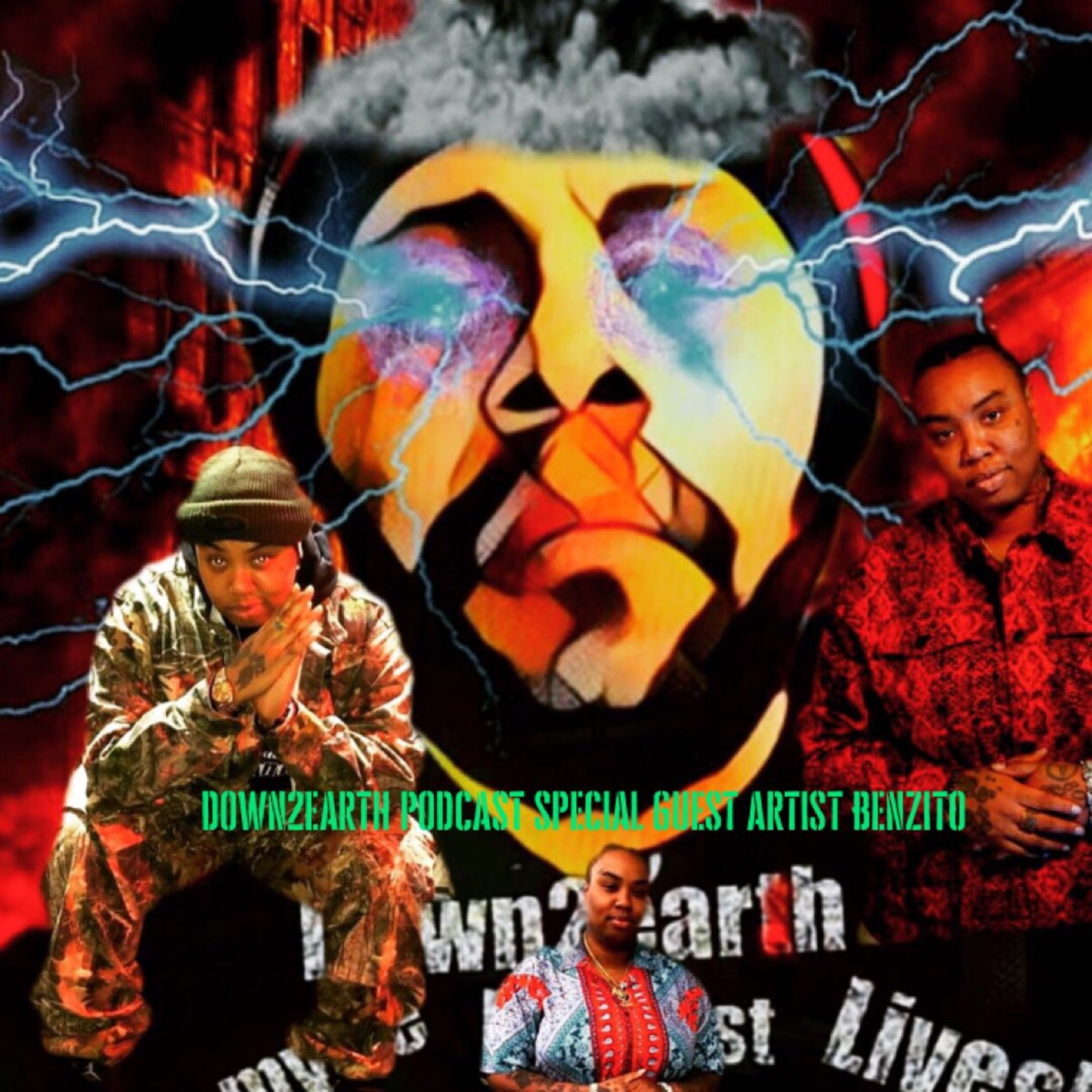 down2earth podcast with special guest artist benzito episode artwork