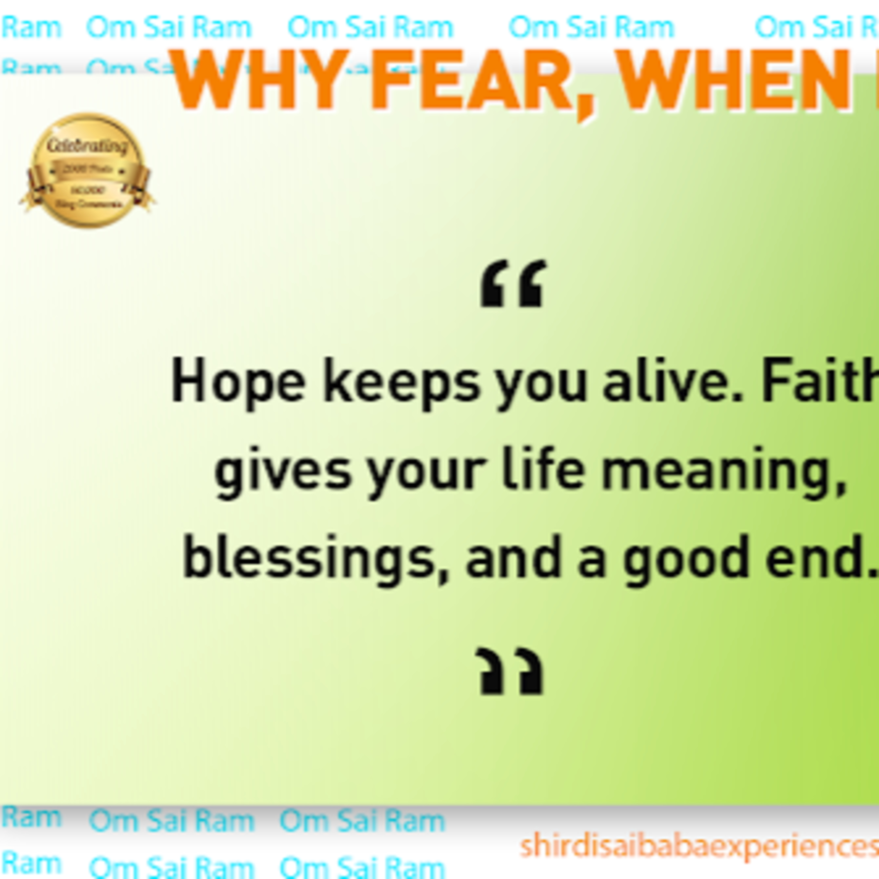 Saibaba Mahaparayan Miracles & Experiences
