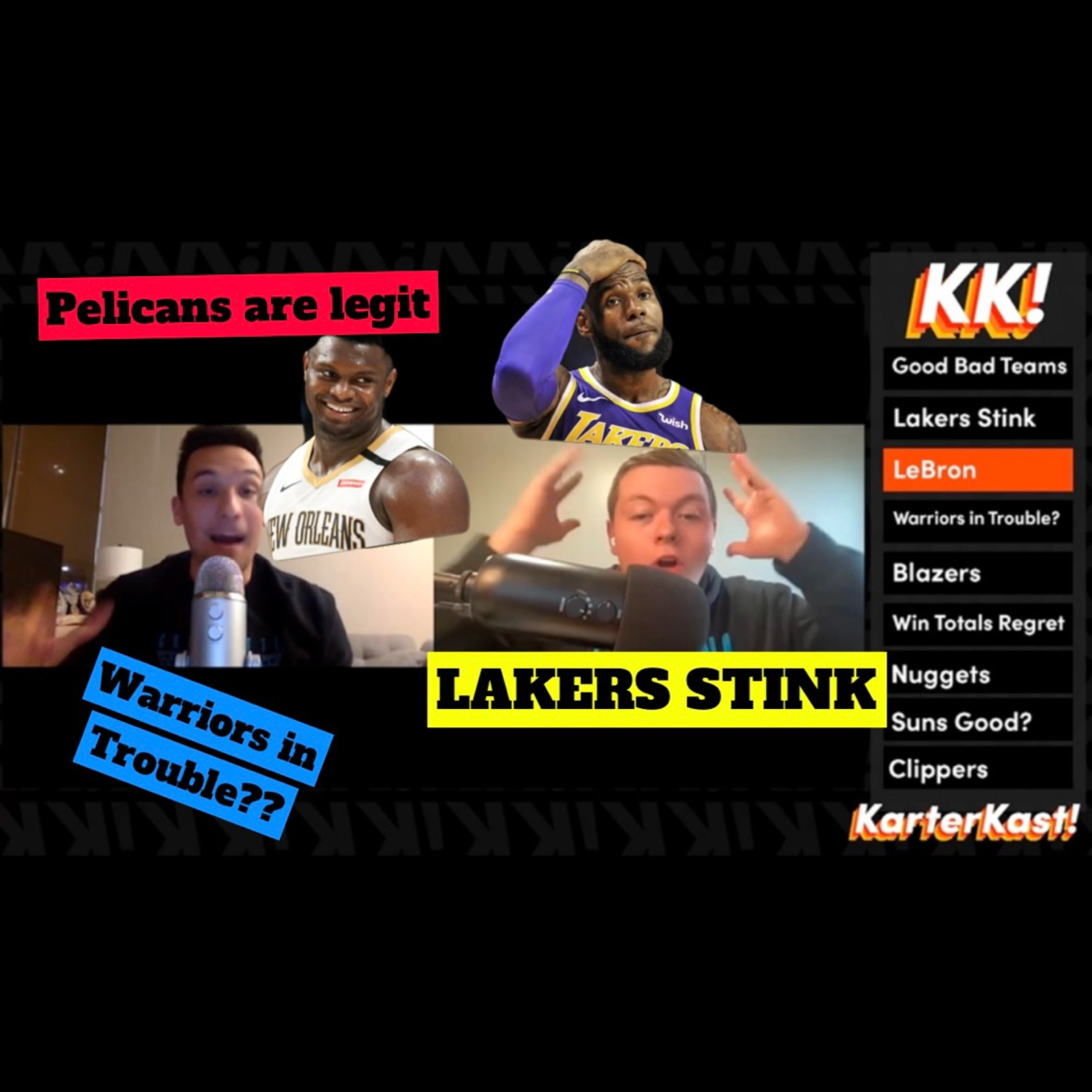 Good Bad Teams in the NBA, Lakers Stink, Warriors in Trouble? Pelicans Are Good, NBA-All Washed Team episode artwork
