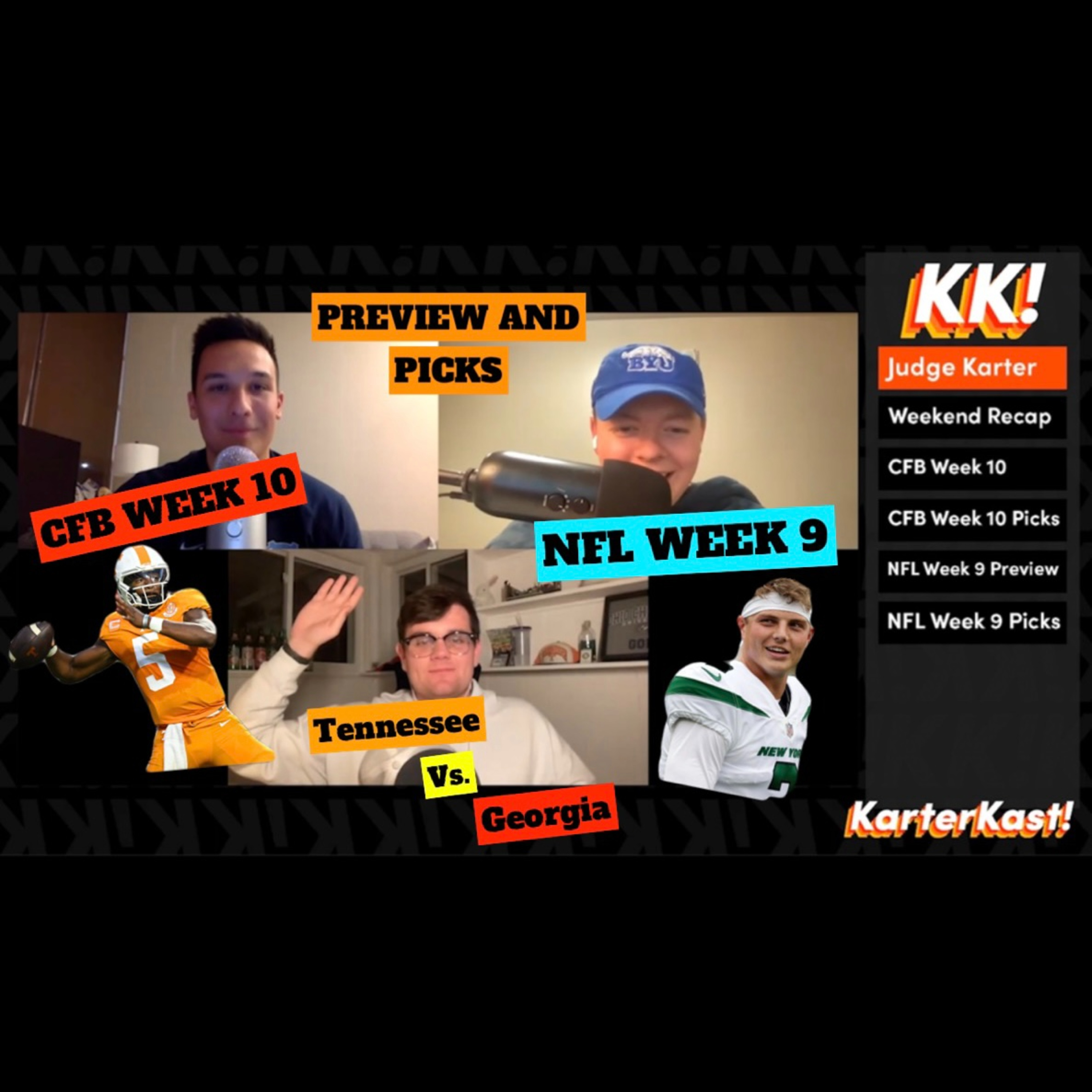 Tennessee vs. Georgia, CFB Week 10, and NFL Week 9 Picks and Preview episode artwork