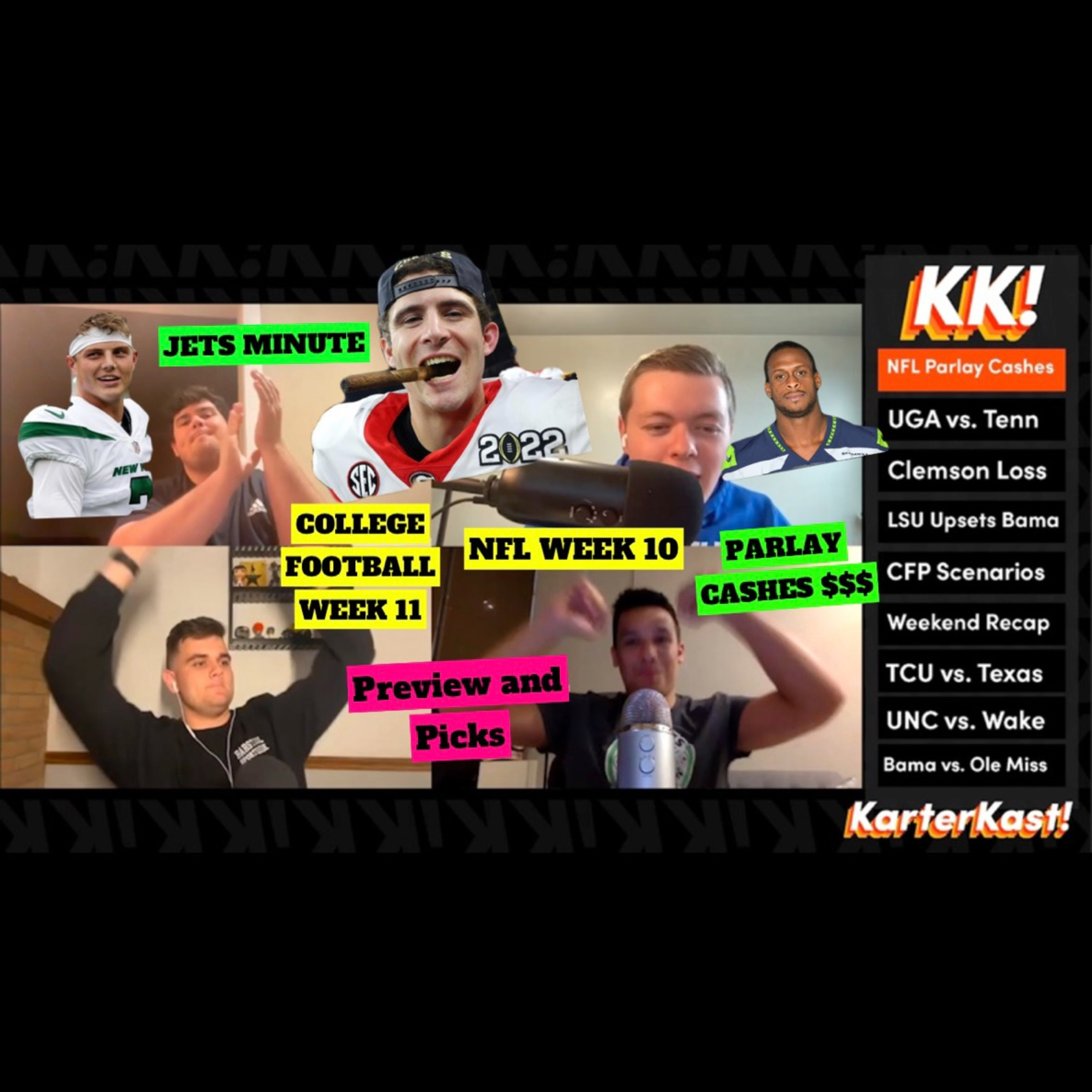 Georgia Destroys Tennessee, CFP Scenarios, CFB Week 11 and NFL Week 10 Previews and Picks episode artwork