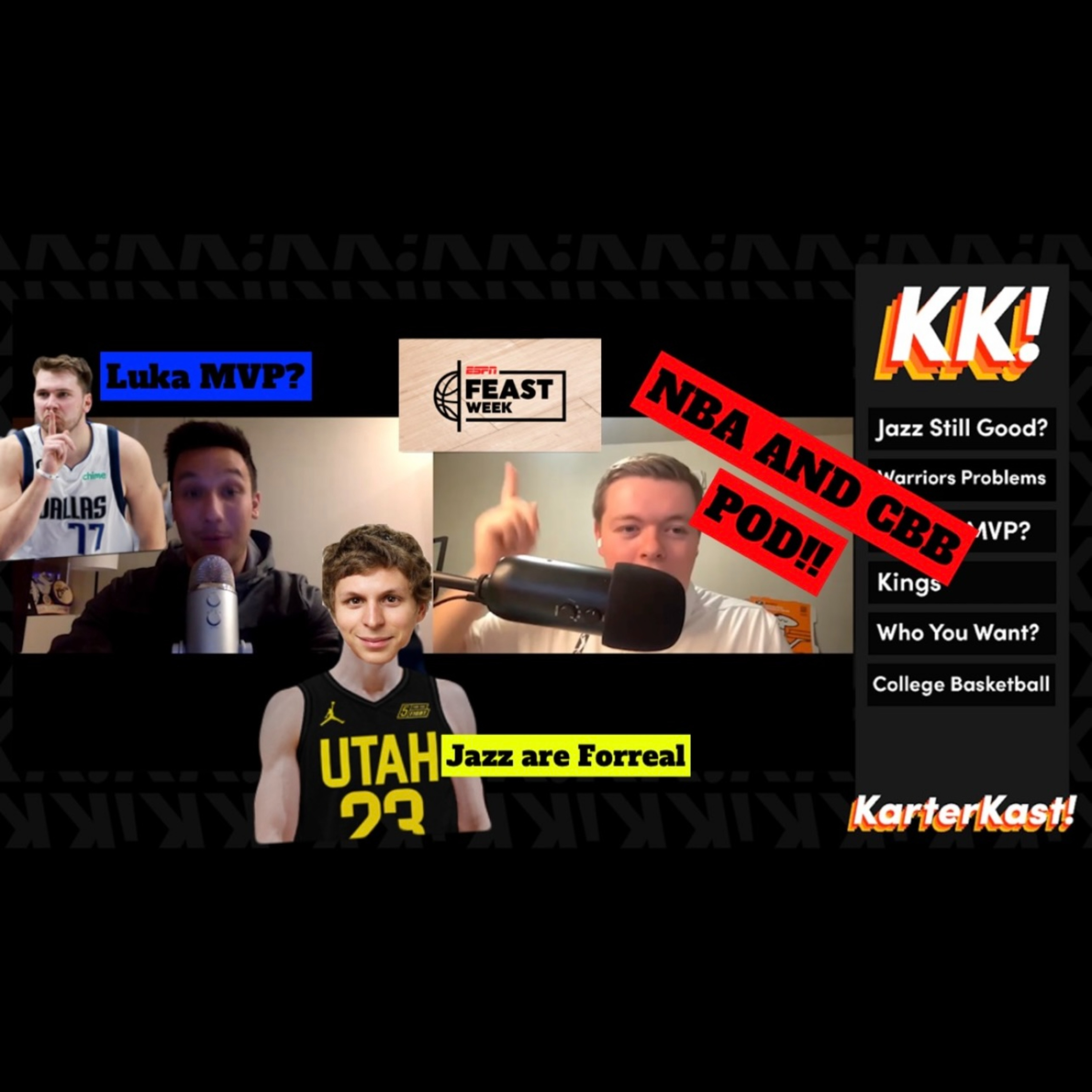 Luka Already MVP? Jazz Are Somehow Still Good, Warriors Issues, and College Basketball Feast Week episode artwork