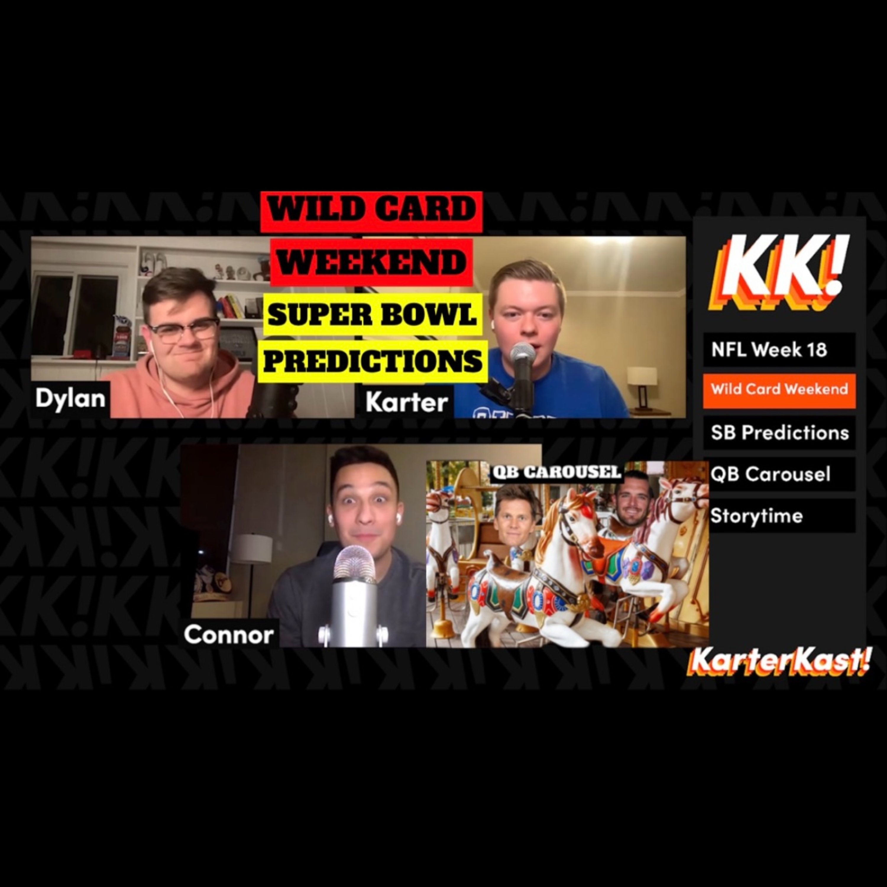 NFL Week 18 Storylines, NFL Wild Card Weekend, Super Bowl Predictions, and 2023 Offseason QB Carousel episode artwork