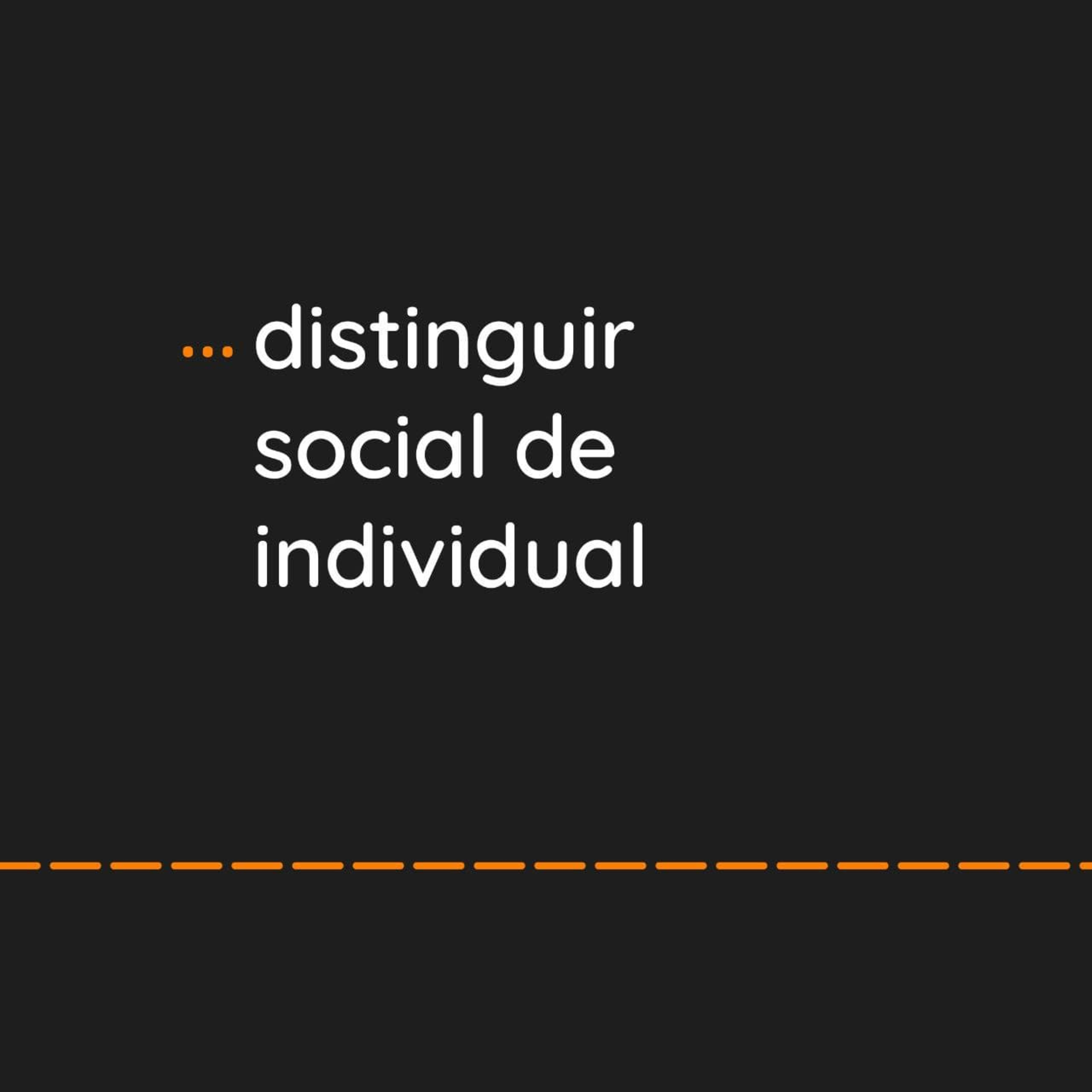 ... distinguir social de individual episode artwork