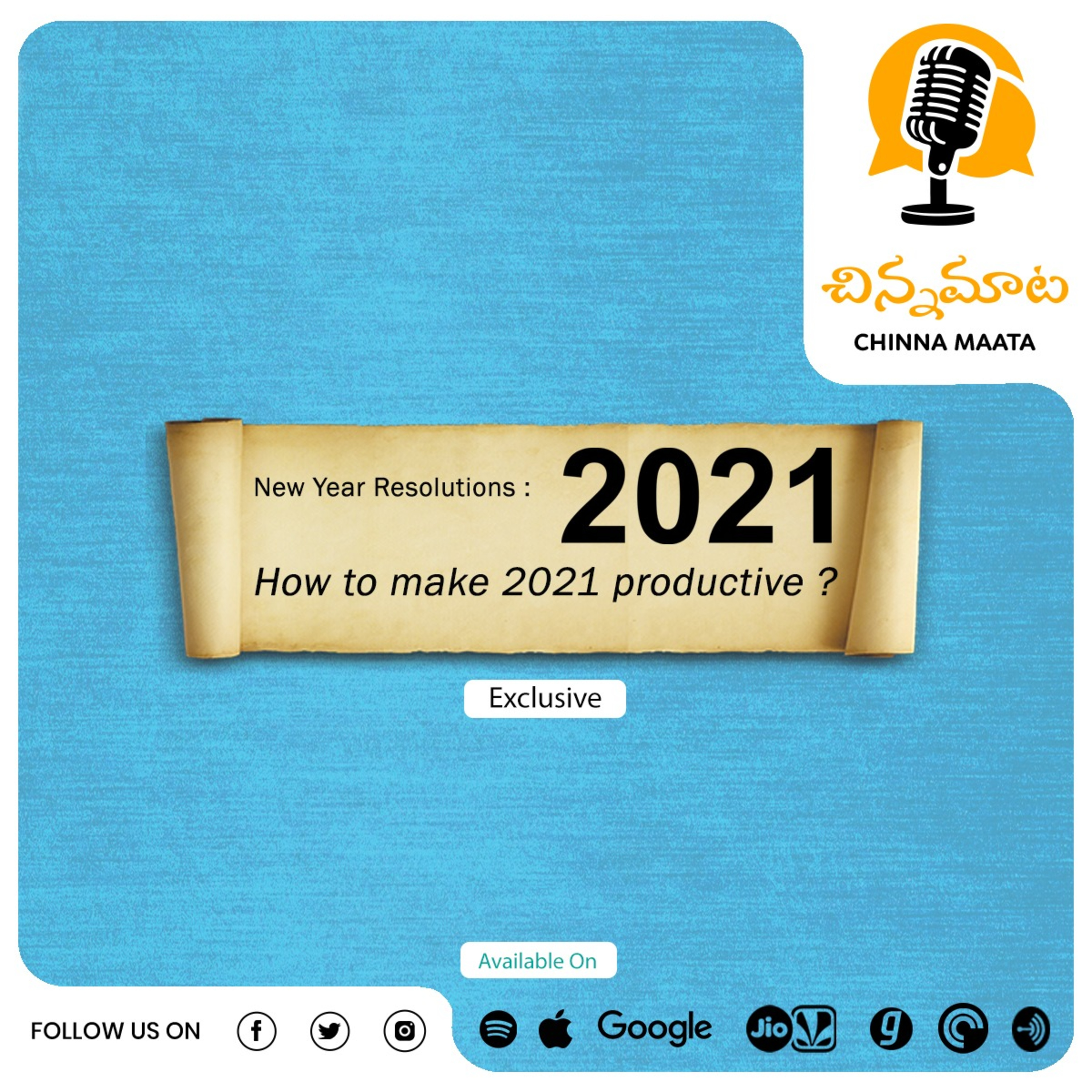 Exclusive - New Year Resolutions : How to make 2021 productive? episode artwork