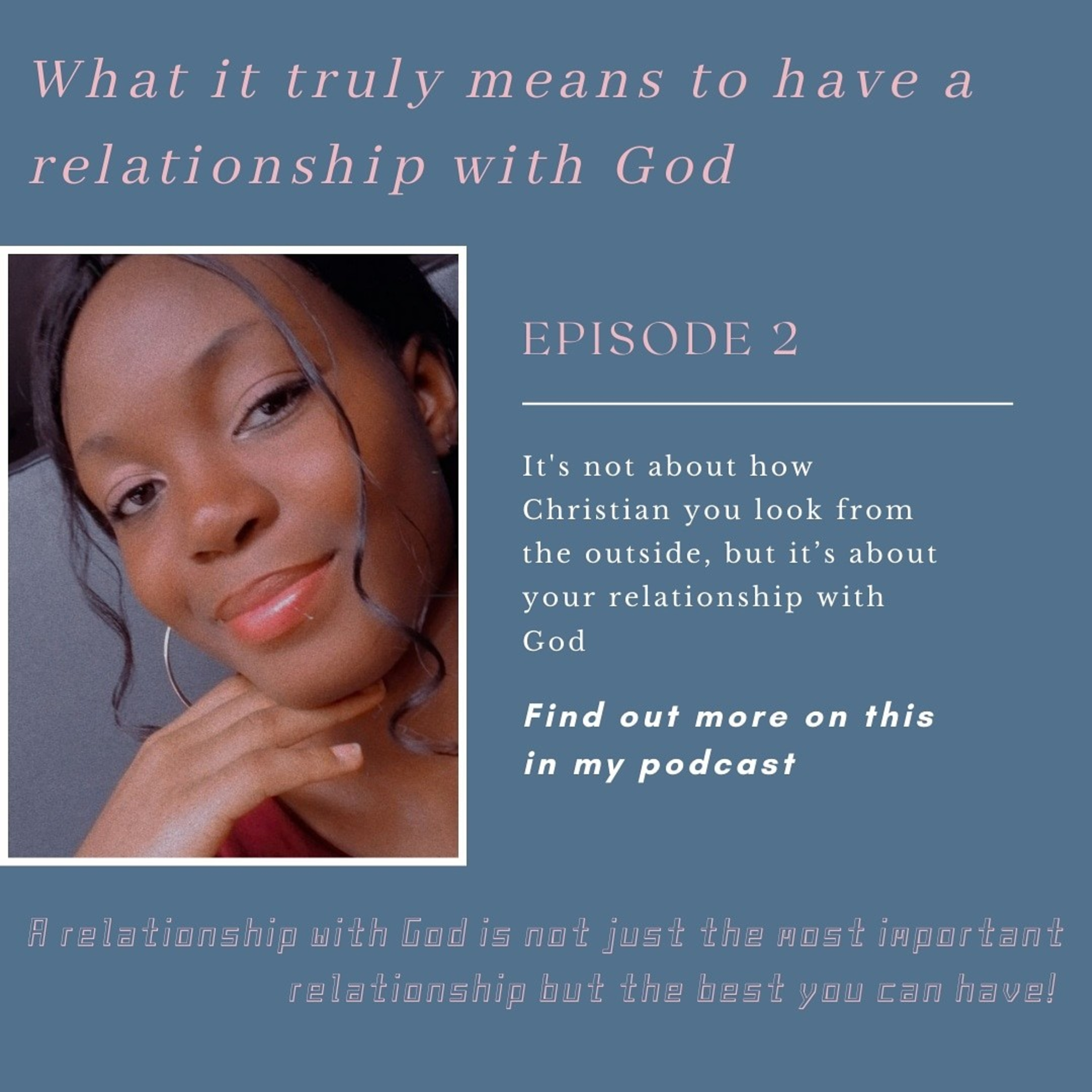 It's not about how Christian you look from the outside, it's about your relationship with God! 