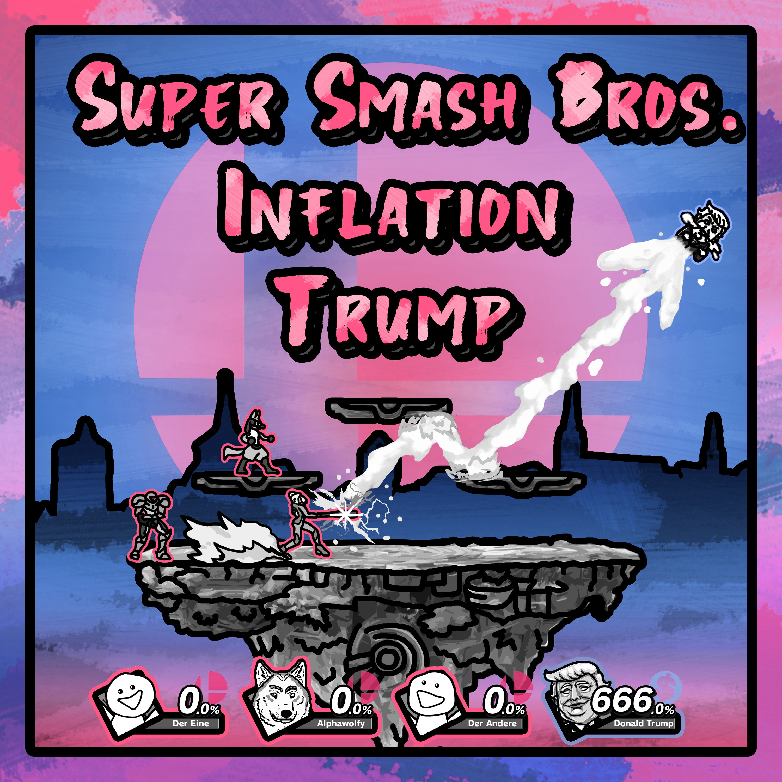 #53 Super Smash Bros., Inflation, Trump - feat. Die Alpha-Wölfin episode artwork