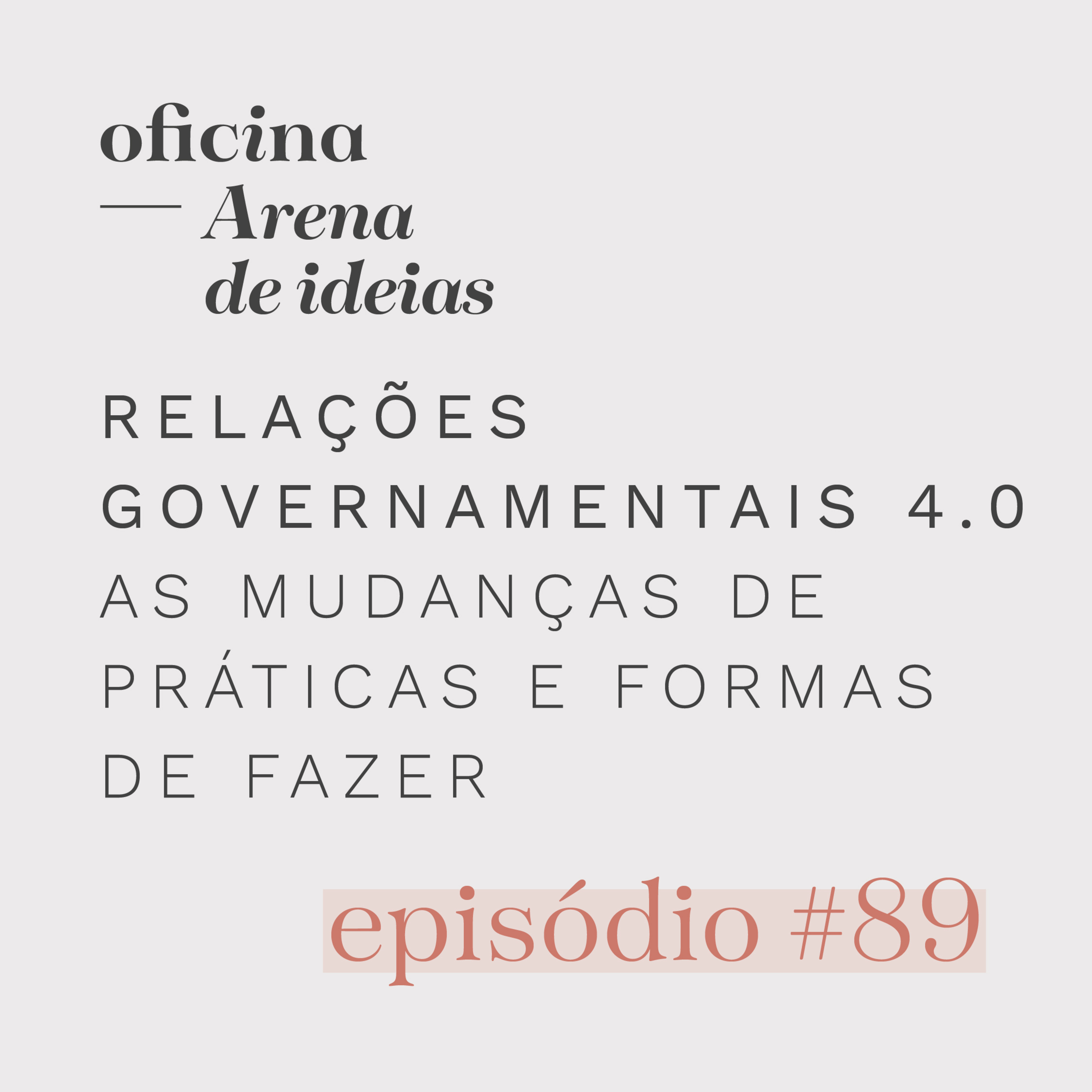 #089 | Relações Governamentais 4.0: As mudanças de práticas e formas de fazer episode artwork