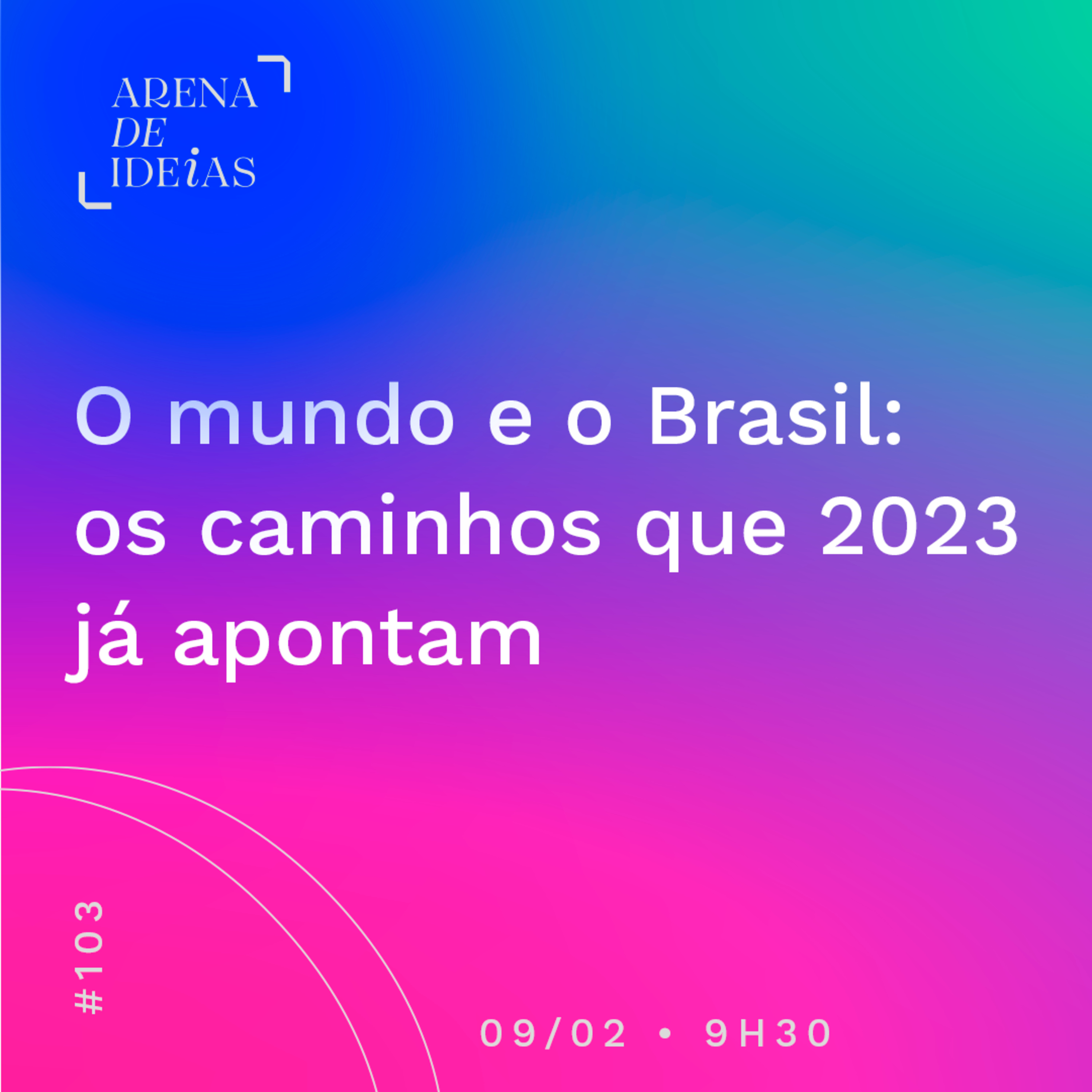 Arena de Ideias #103 | O mundo e o Brasil, os caminhos que 2023 já apontam episode artwork