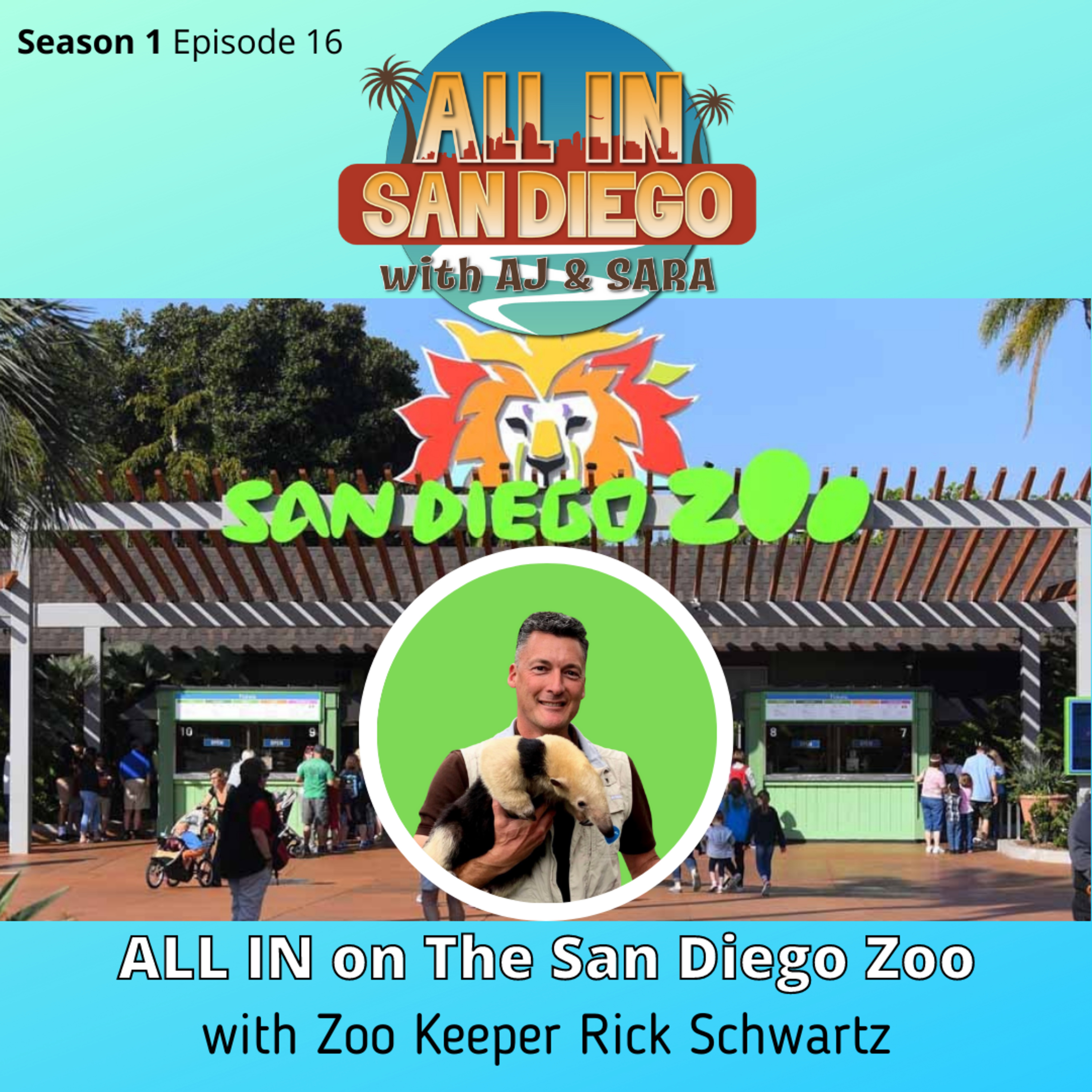 ALL IN on the San Diego Zoo episode artwork