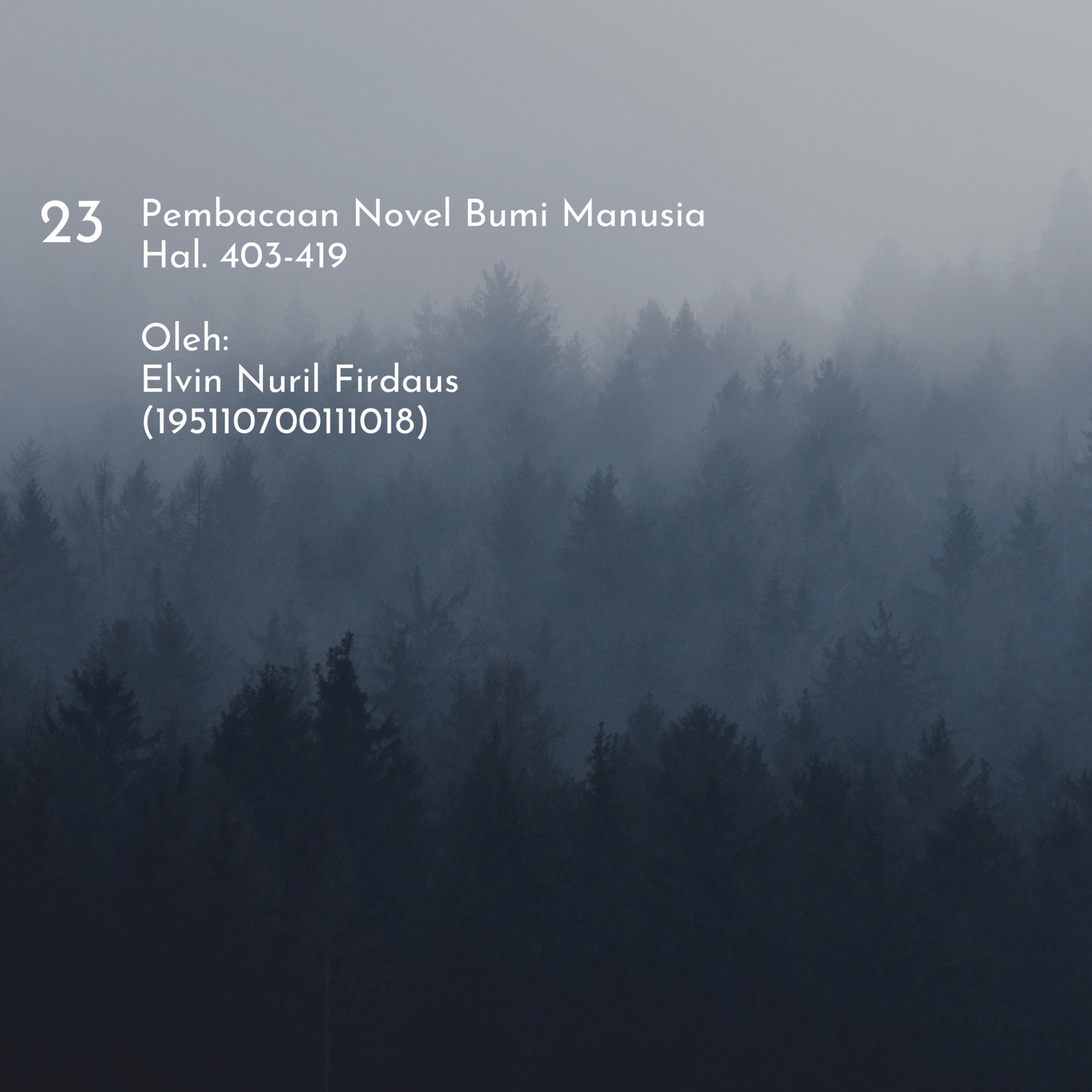 Novel Bumi Manusia