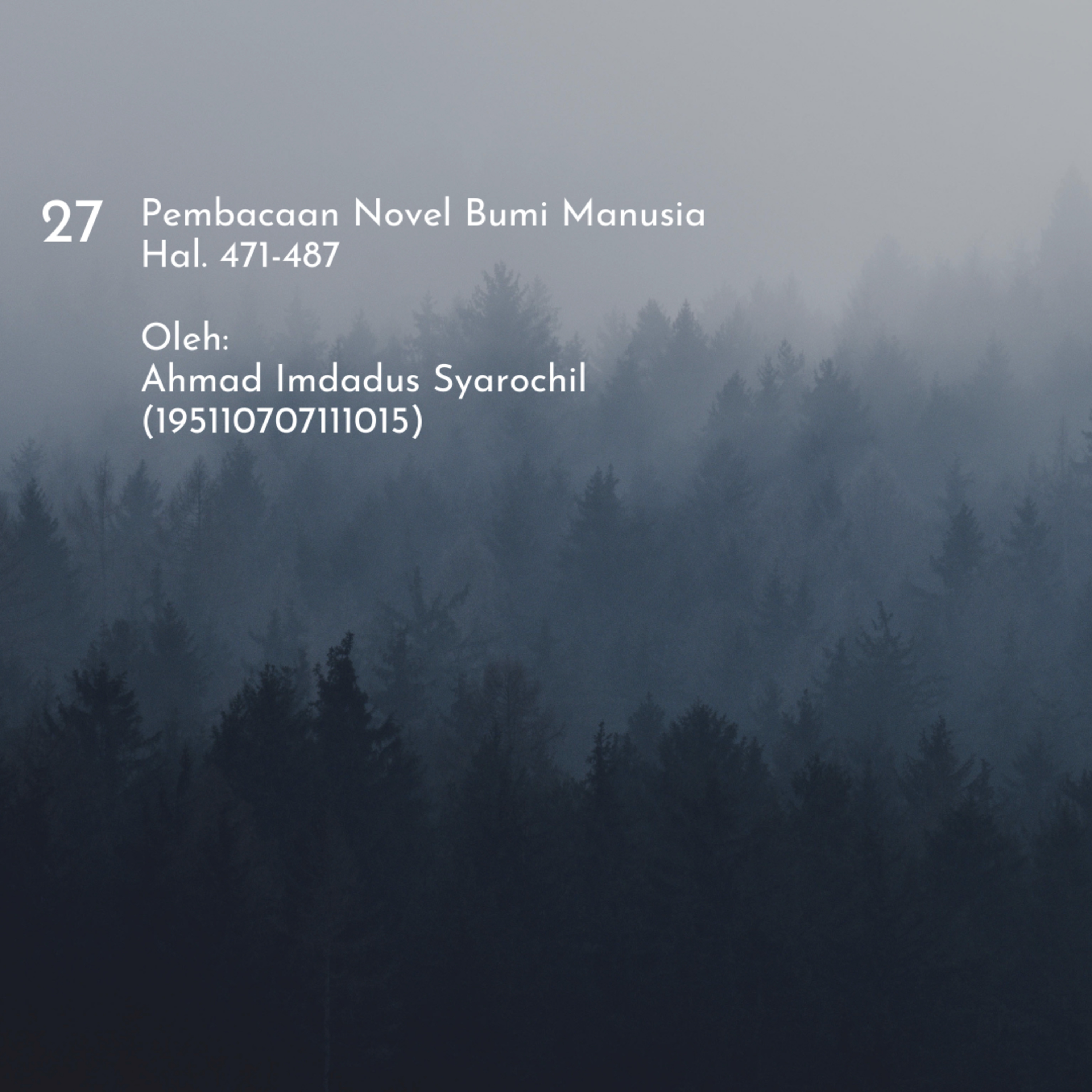 Novel Bumi Manusia