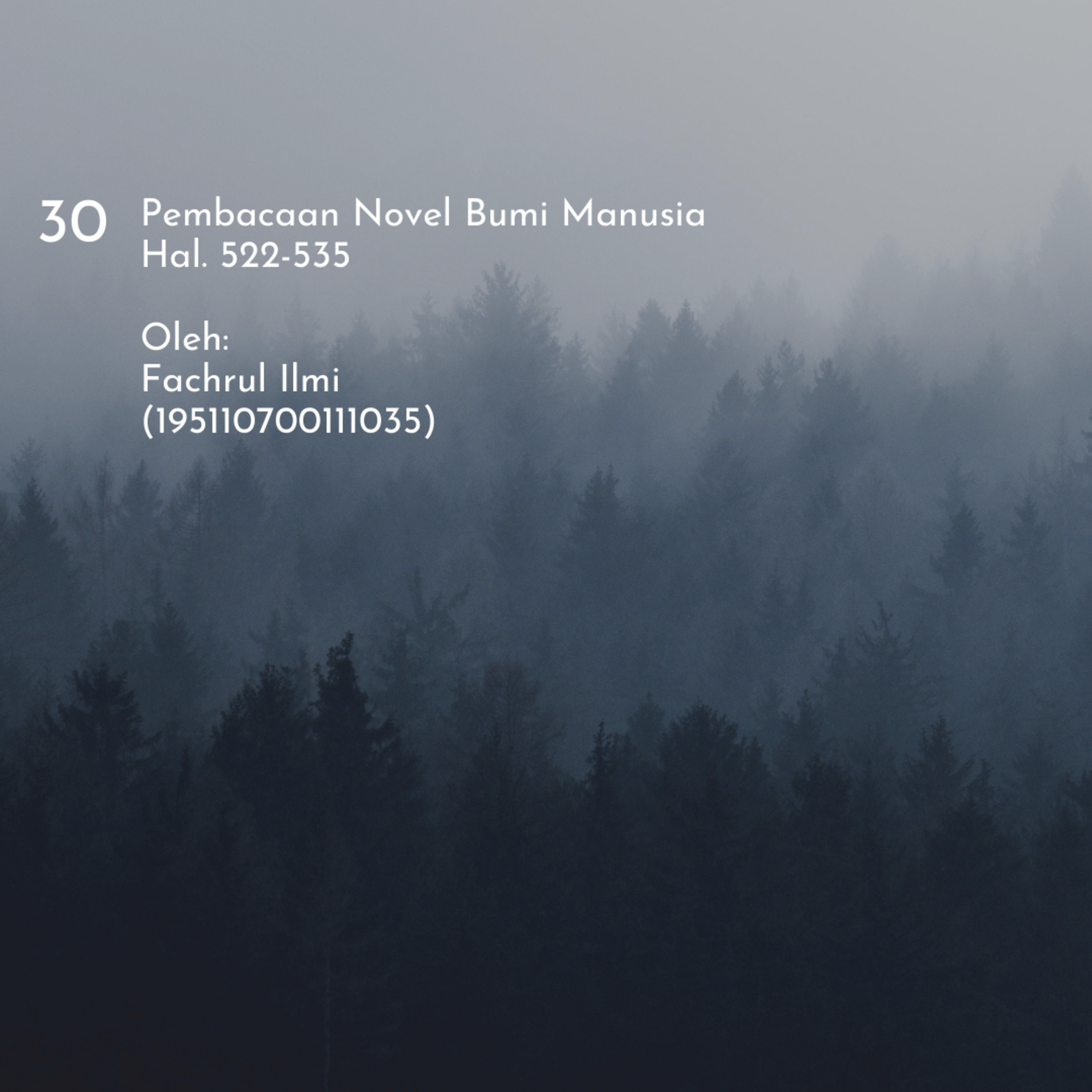 Novel Bumi Manusia