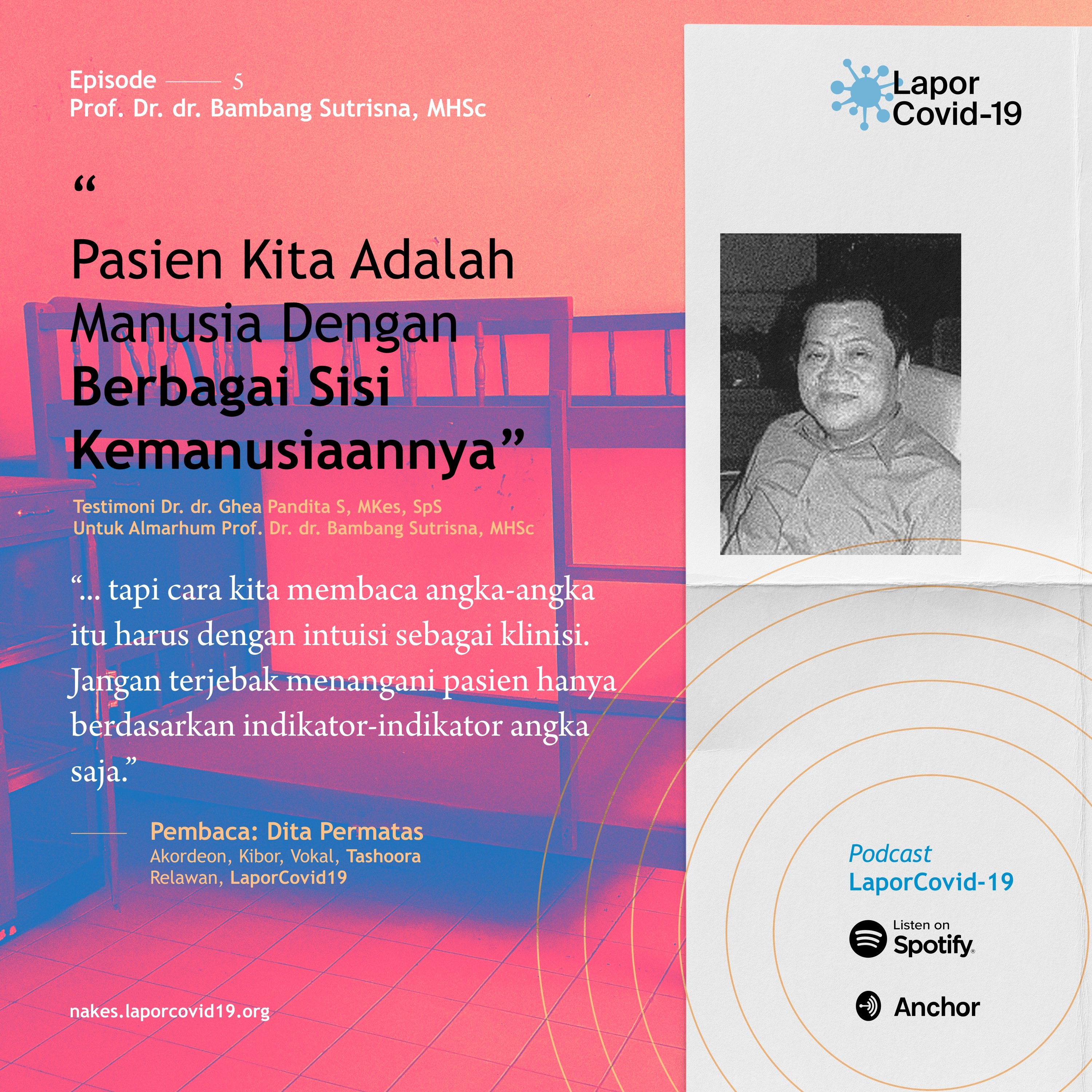 Testimoni untuk Prof. Dr. dr. Bambang Sutrisma, MHSc