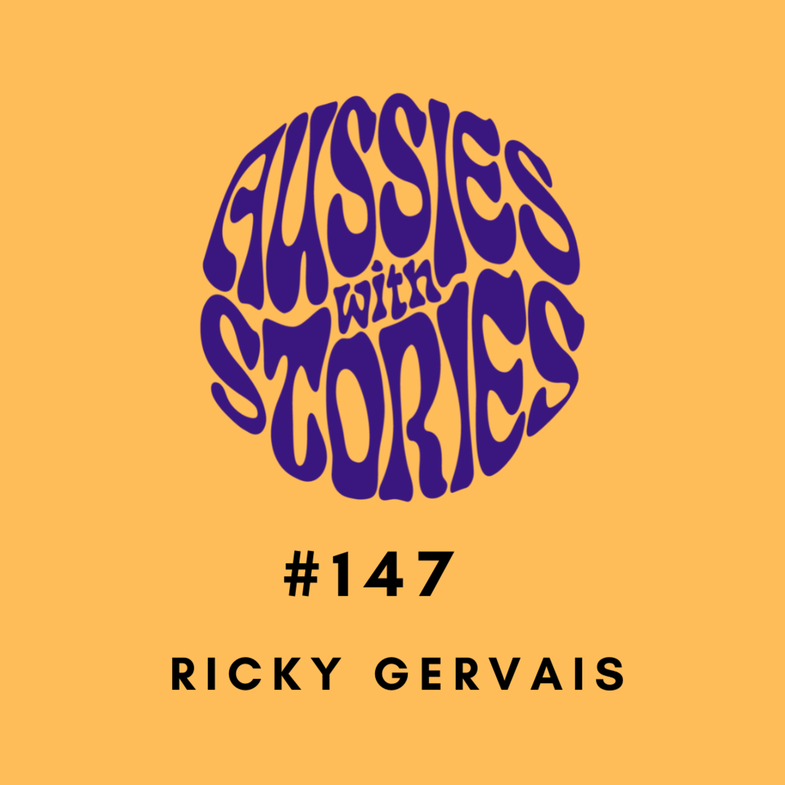 #147 RICKY GERVAIS episode artwork