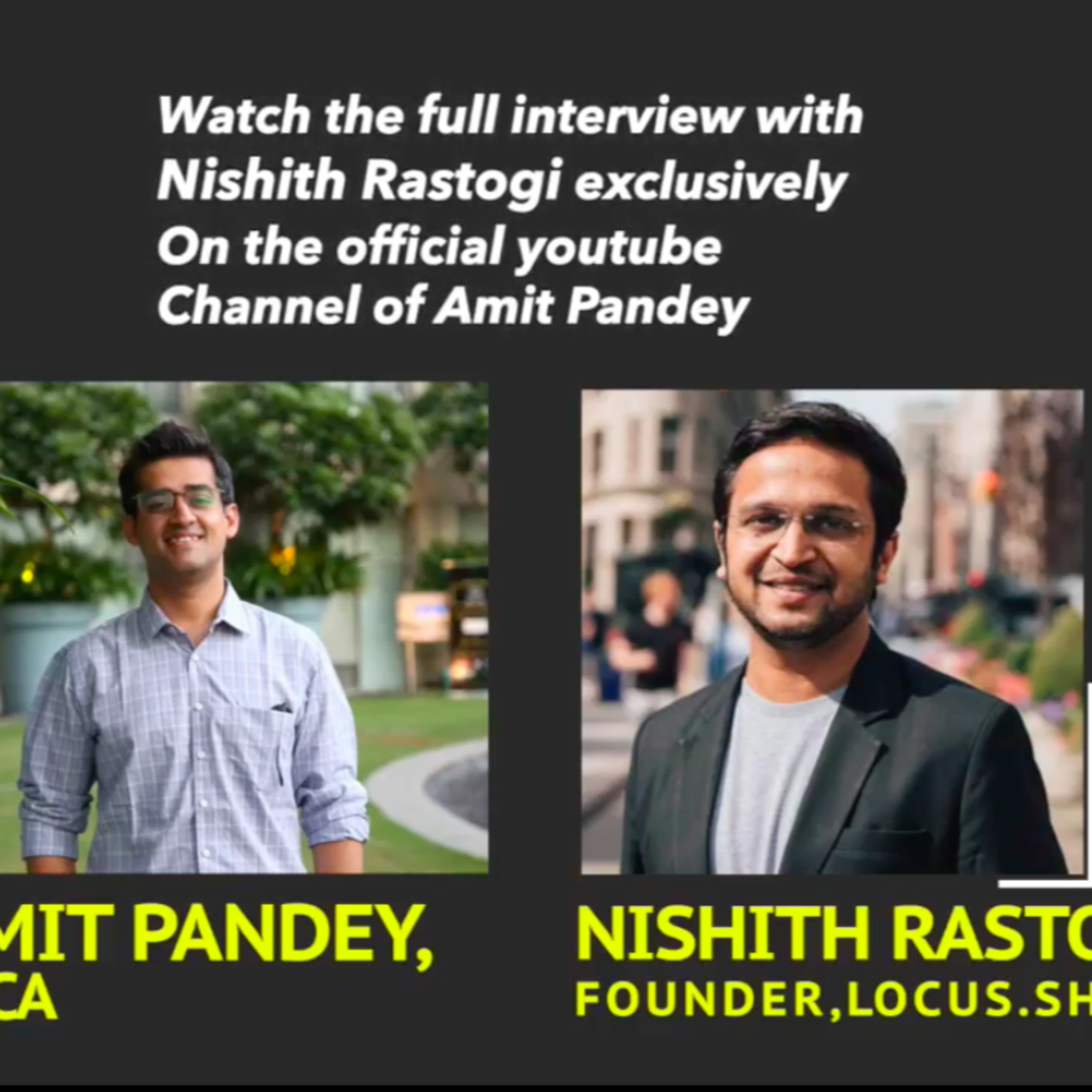 Candid Conversations with Amit Pandey