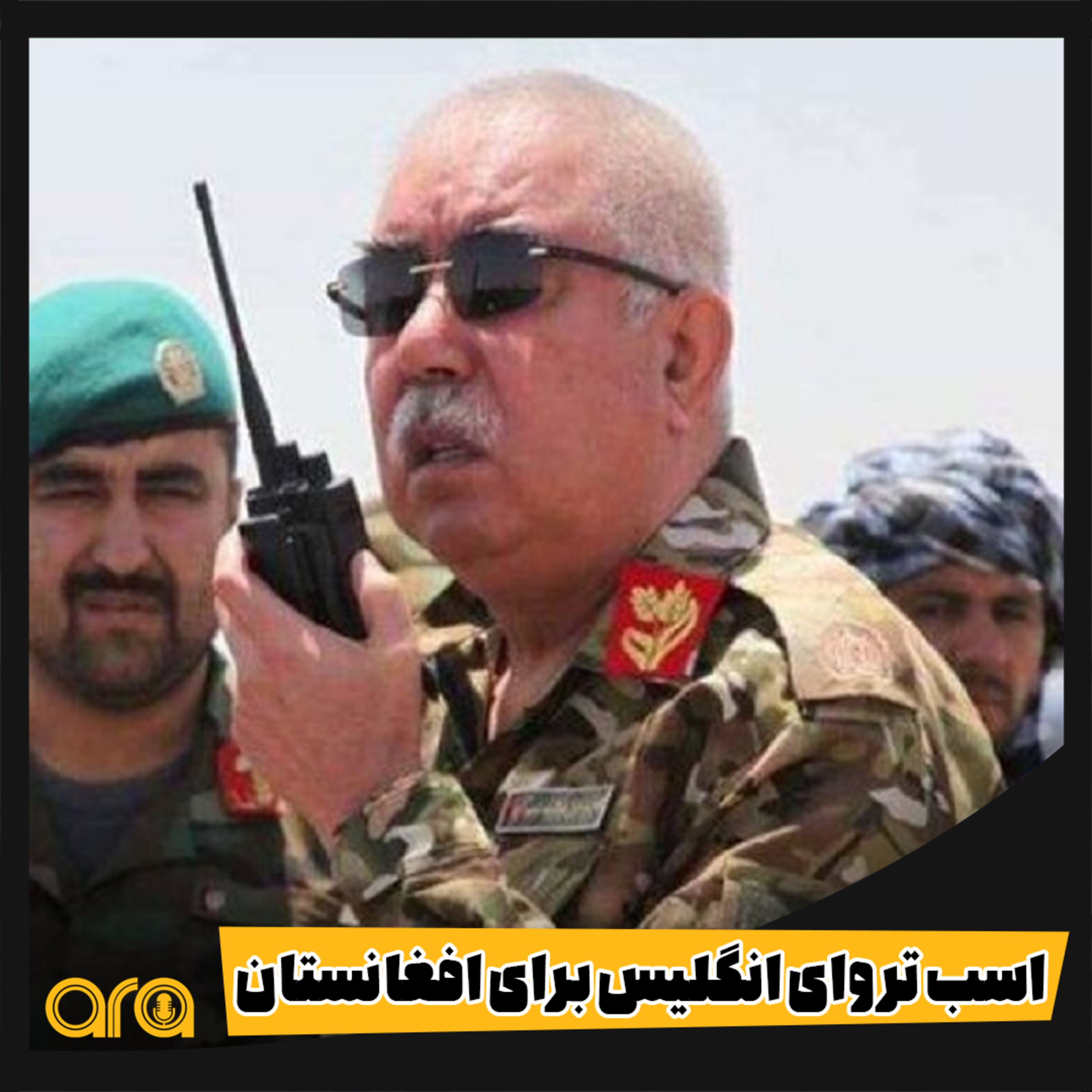کاور اسب تروآی انگلیس برای افغانستان