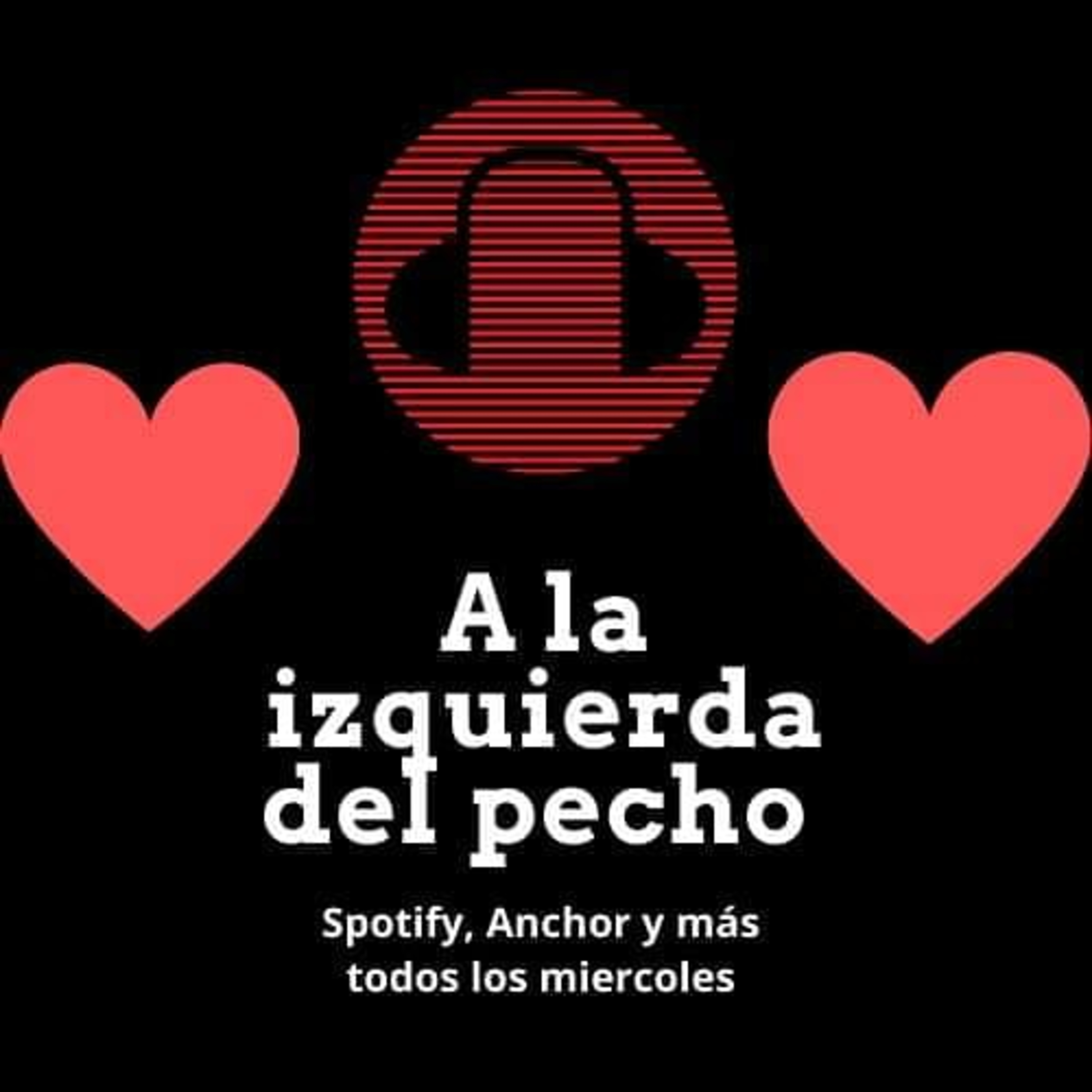 A la izquierda del pecho (corazón que late)
